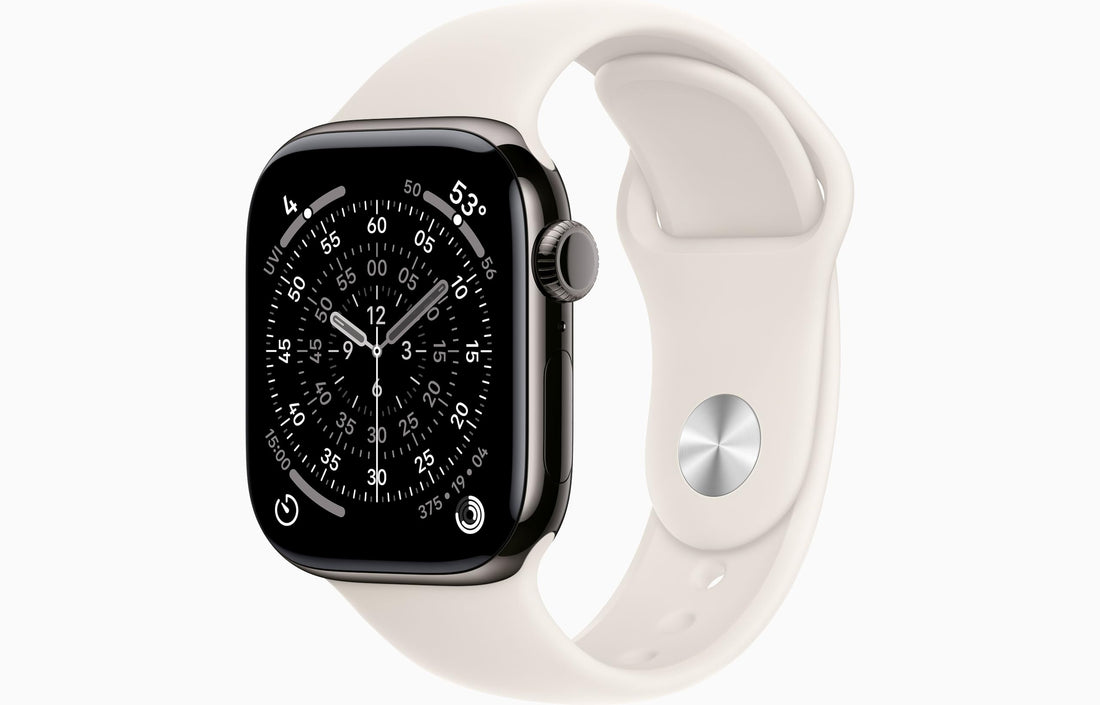 Apple Watch Series 11 [GPS 42mm] Smartwatch with Rose Gold Aluminum Case with Light Blush Sport Band - S/M., Fitness Tracker, Water Resistant (Renewed)