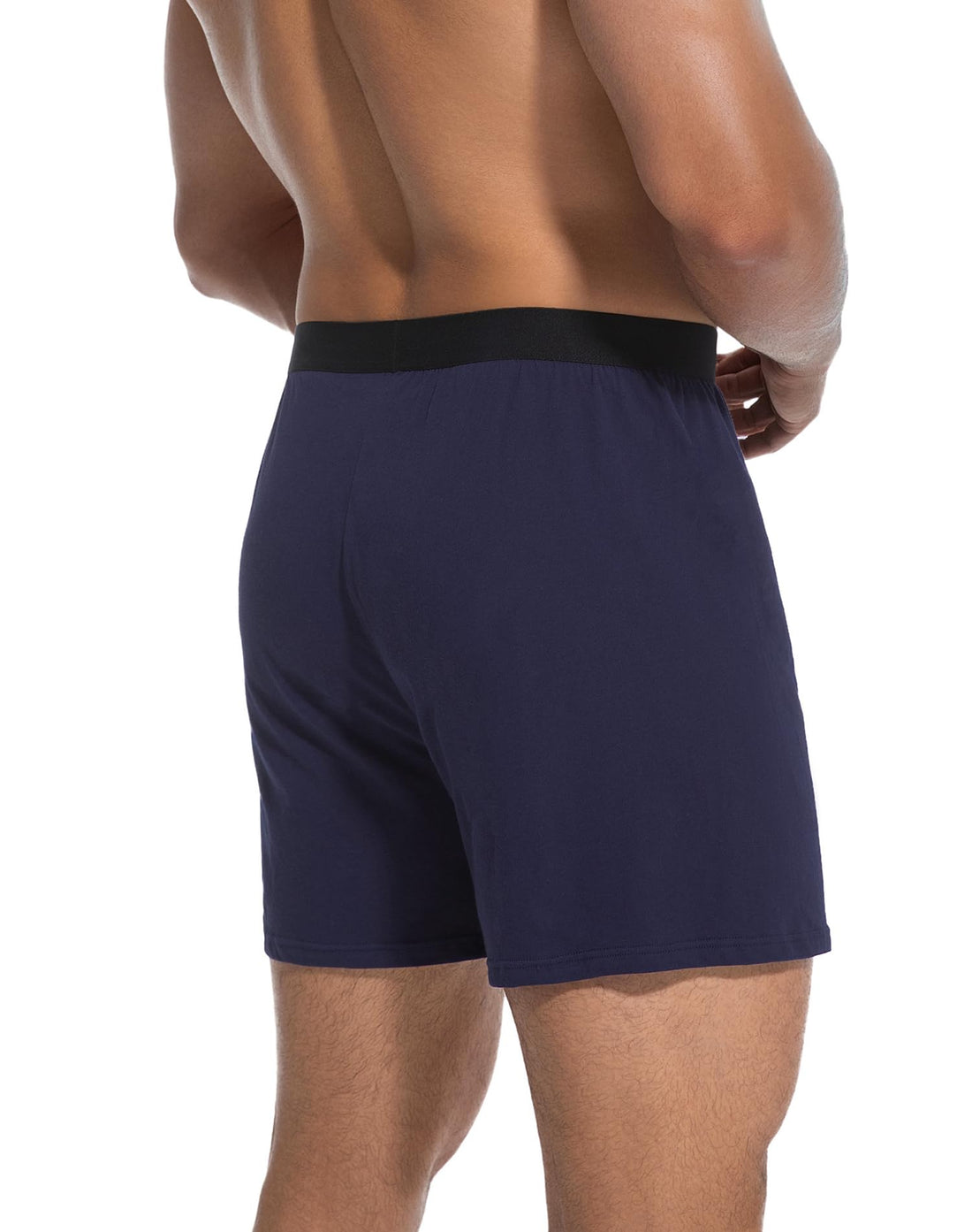 INNERSY Men's Boxer Shorts Loose Fit Soft Cotton Boxers for Men 4 Pack
