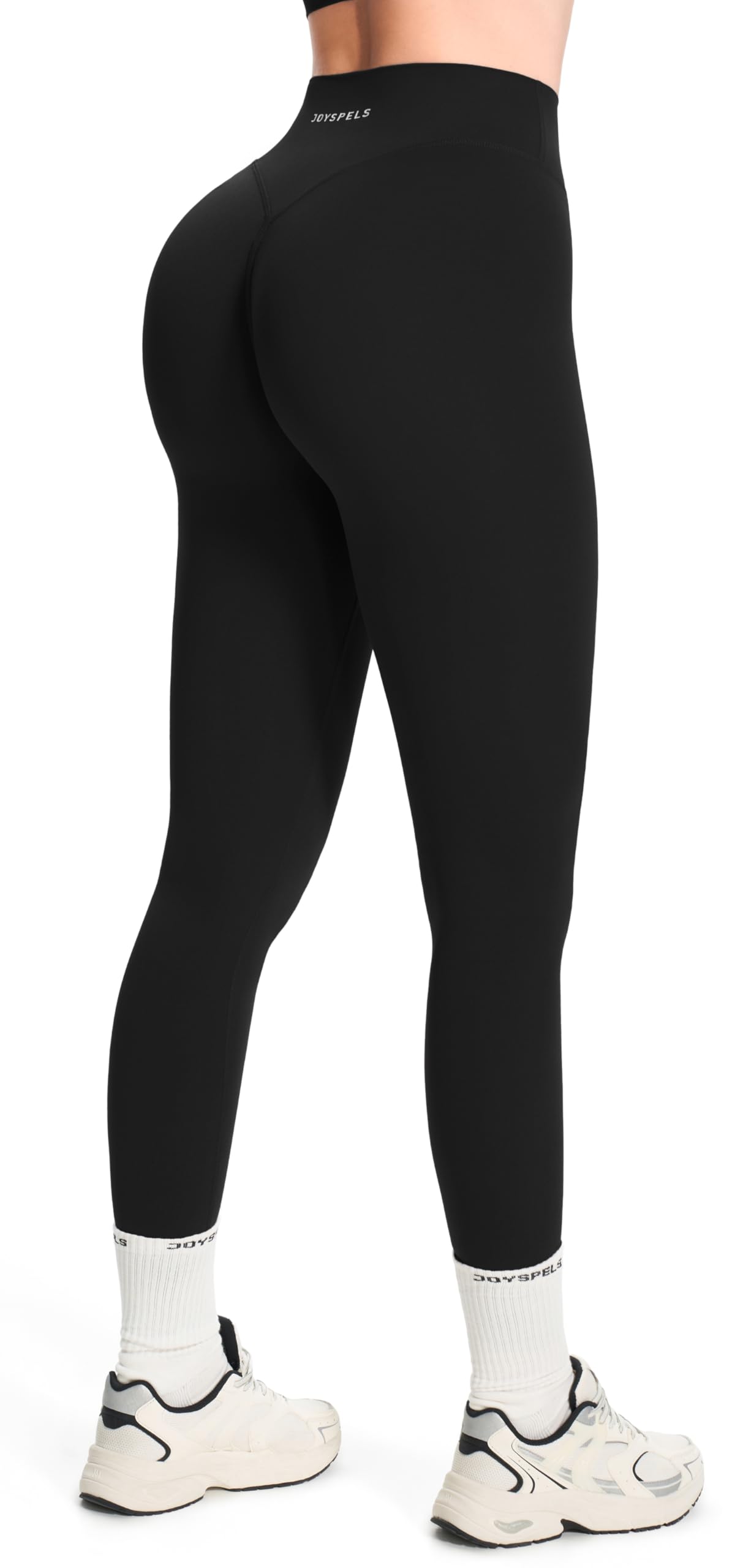 JOYSPELS Womens No Front Seam Workout Hidden Scrunch Legging 25"/ 28" High Waisted Booty Lifting Tummy Control Gym Yoga Pants