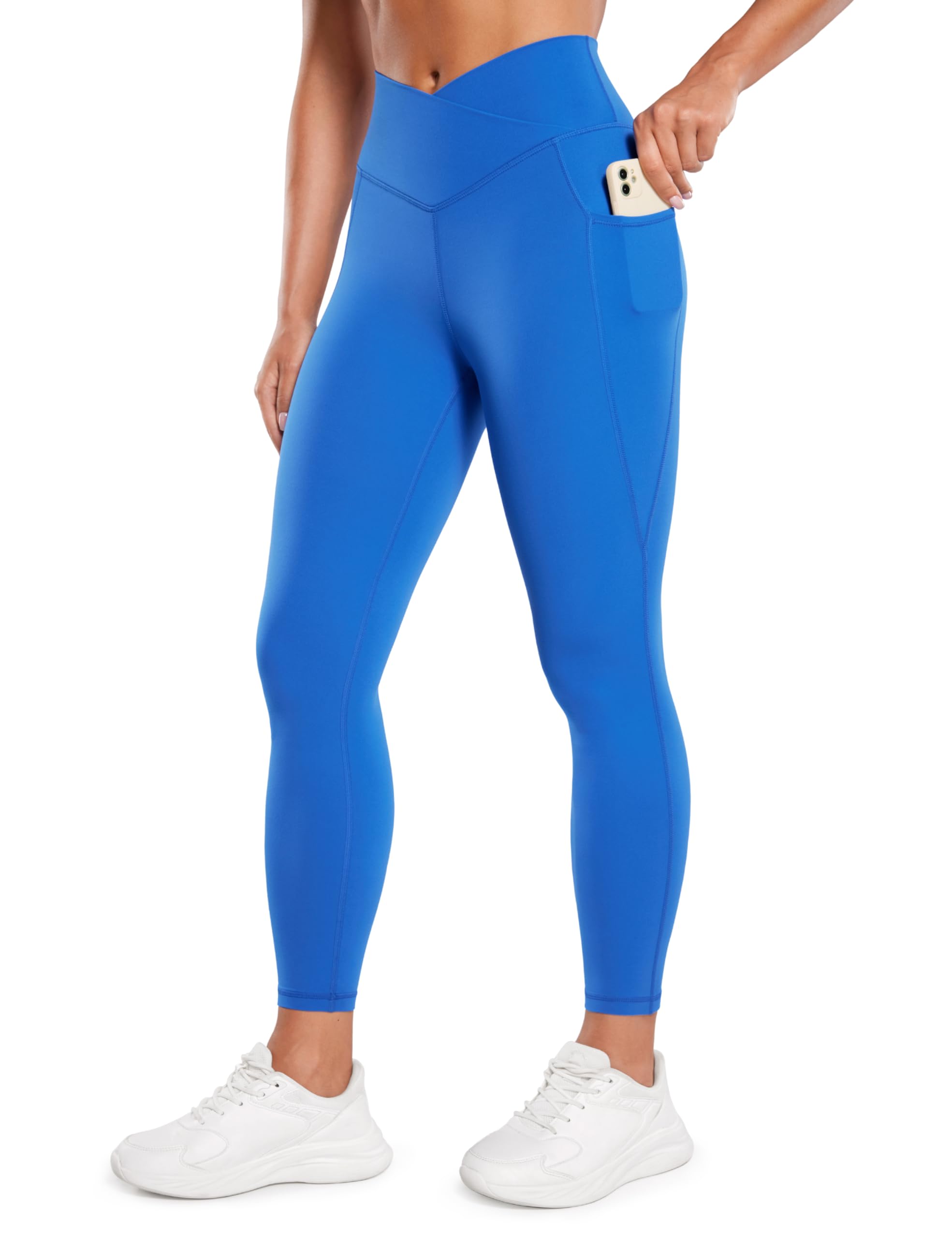 CRZ YOGA Cross Waist Leggings Pockets 25"