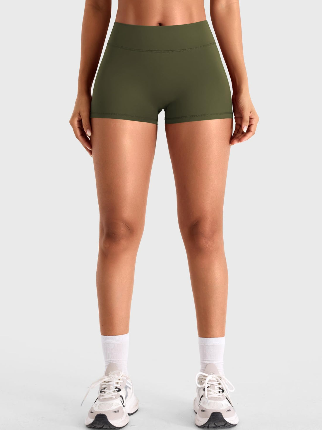 YEOREO CoreFlex Women Workout Shorts Low Rise Hidden Scrunch Butt Lifting Cargo Pockets 2.5" Shorts