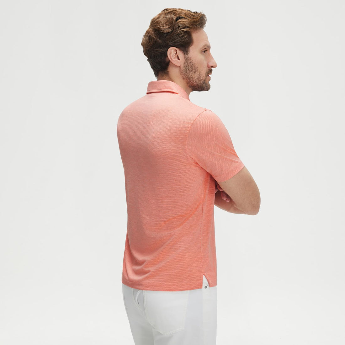 M MAELREG Men‘s Golf Shirts Short Sleeve Ultra-Light Soft Performance Quick Dry Athletic with UPF 30+ Polo Shirts for Men