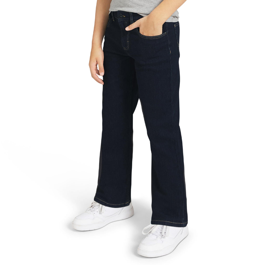 Lee Boys' 5 Pocket Loose Fit Stretch Waist Denim Jeans