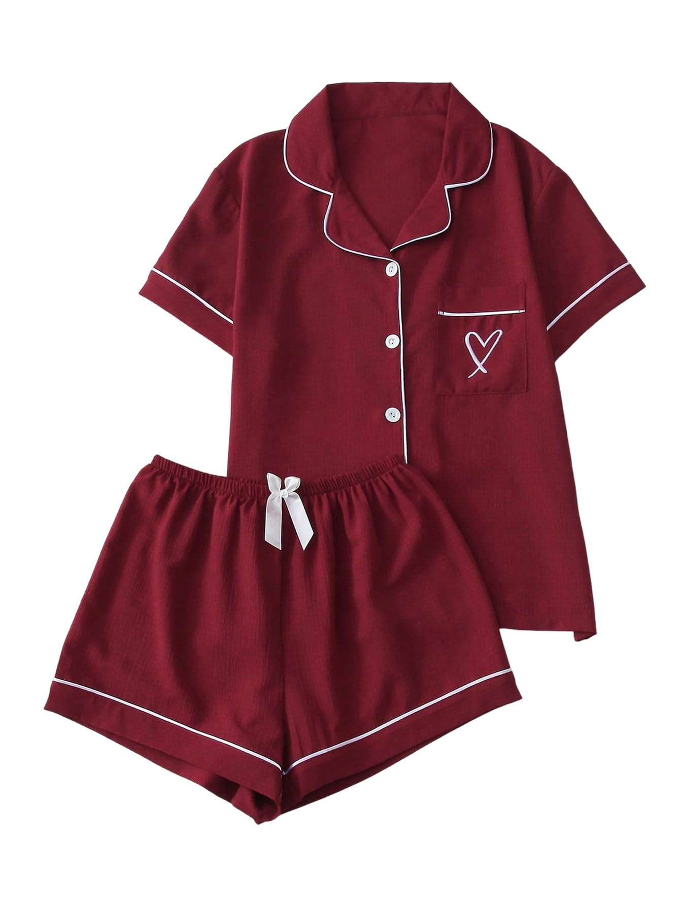 Verdusa Pajamas For Women Set 2 Piece Cute Pjs Sleepwear Lounge Sets