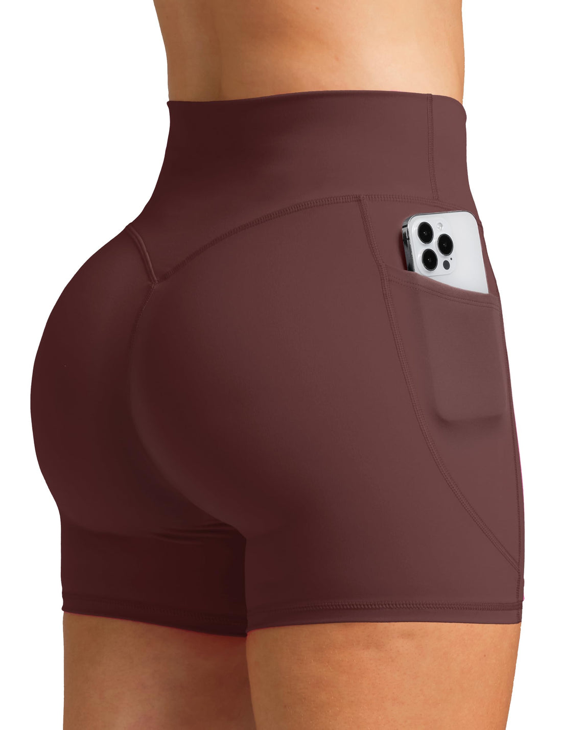 Olmlmt Biker Shorts Women 4.5" with Pockets High Waisted Spandex Yoga Workout Shorts