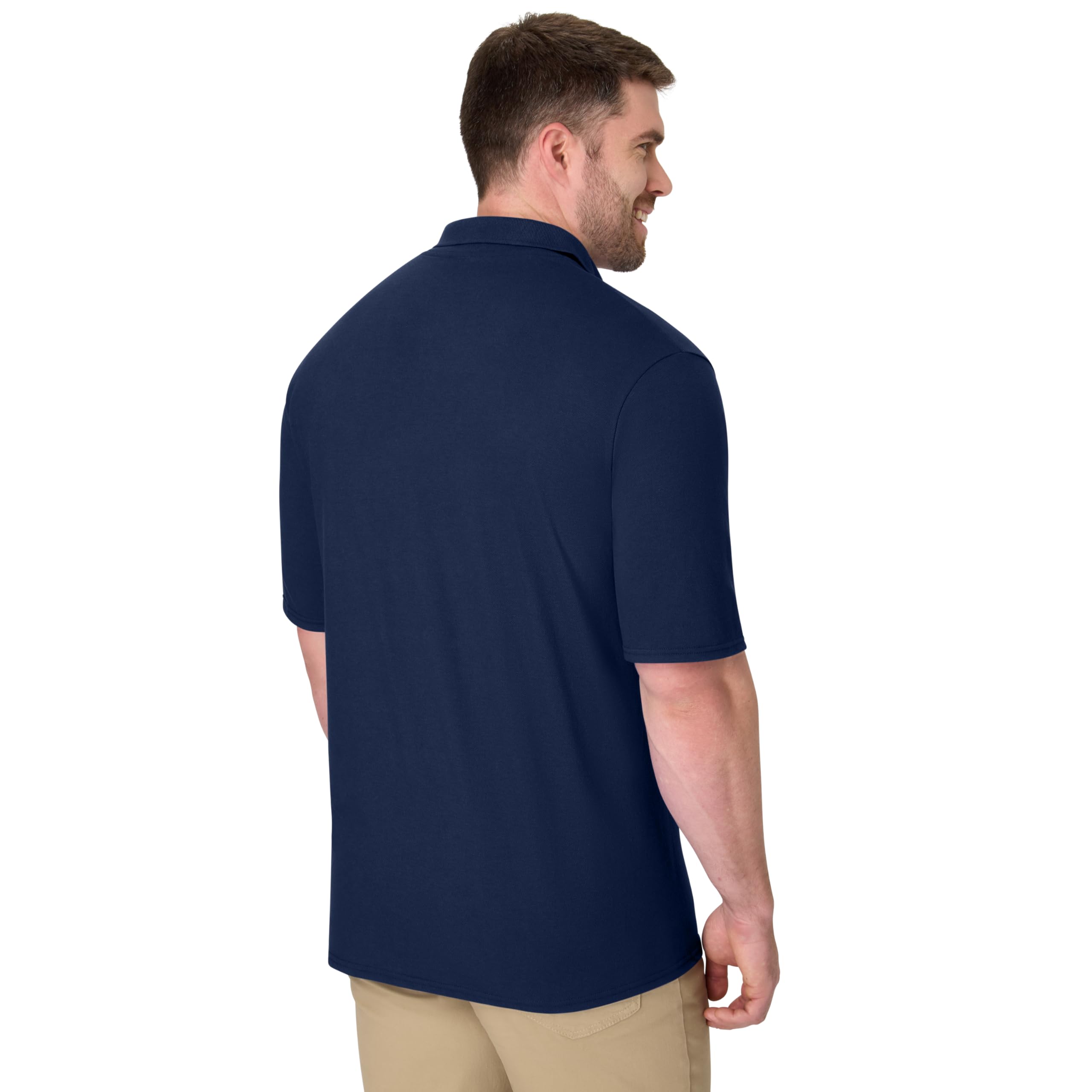 Hanes Men’s X-Temp Short Sleeve Polo Shirt, Midweight Men's Shirt