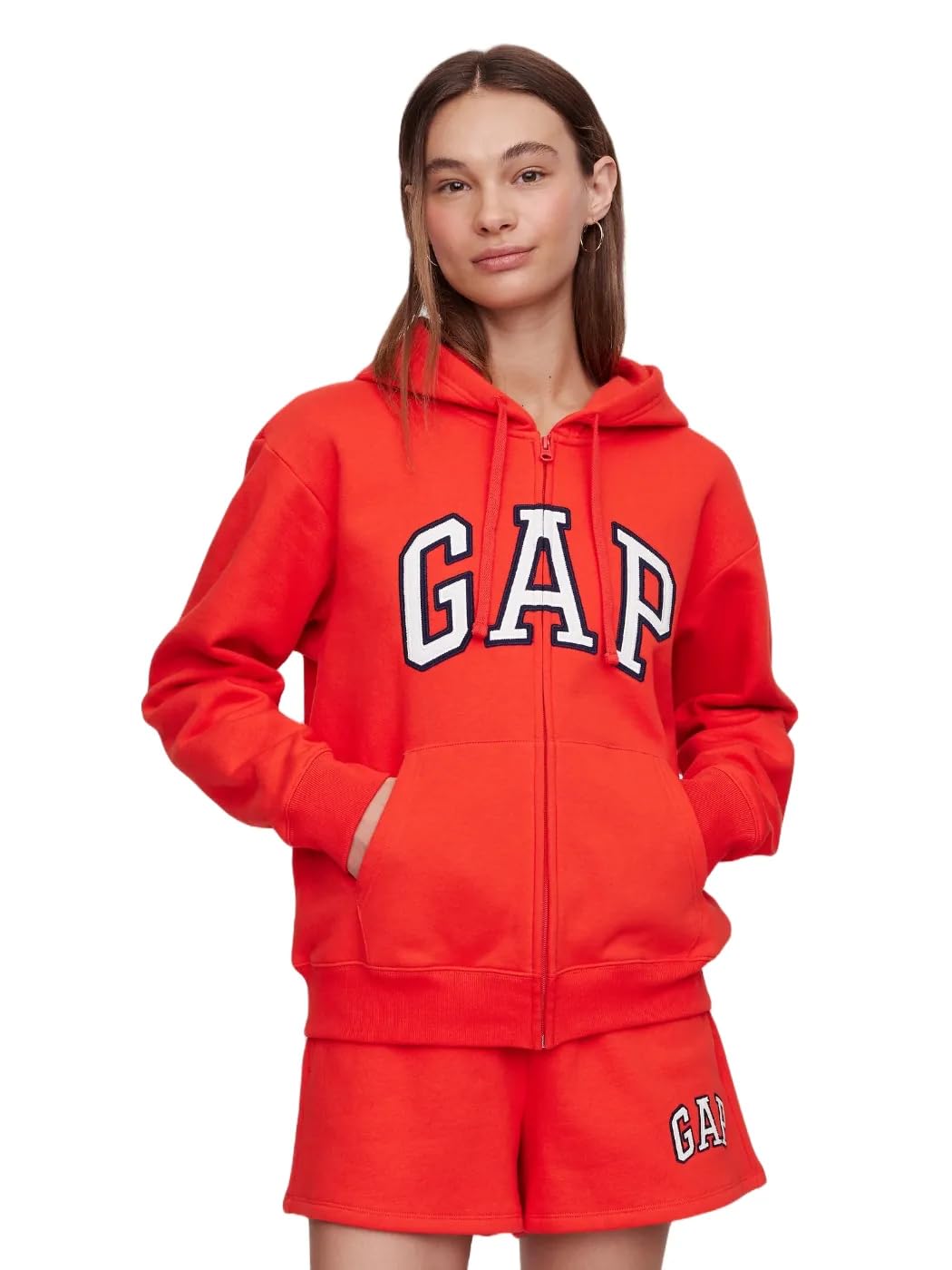 GAP Women's Logo Hoodie Hooded Full Zip Sweatshirt