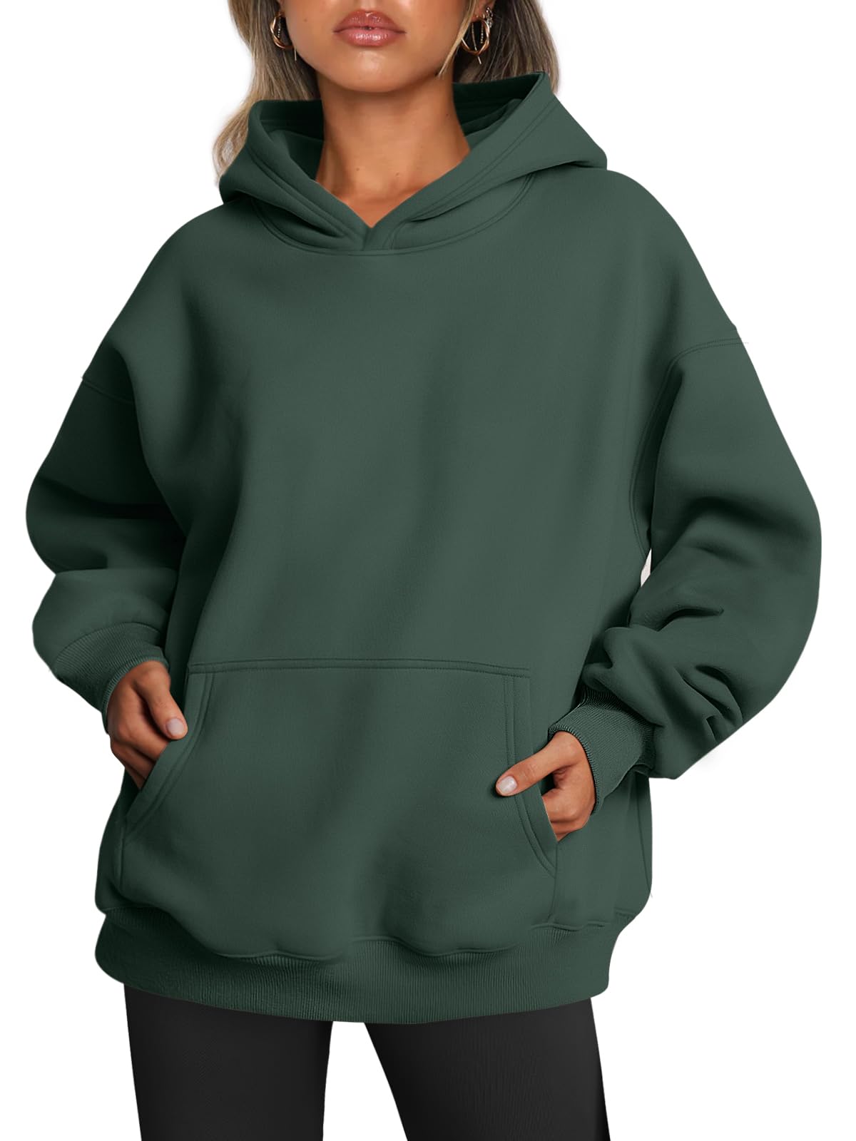 Trendy Queen Women Oversized Hoodies Fall Outfits | Gentle Skin Feel, Aesthetic Drop Shoulder, Large Kangaroo Pocket, Seamless Daily Outfit Match