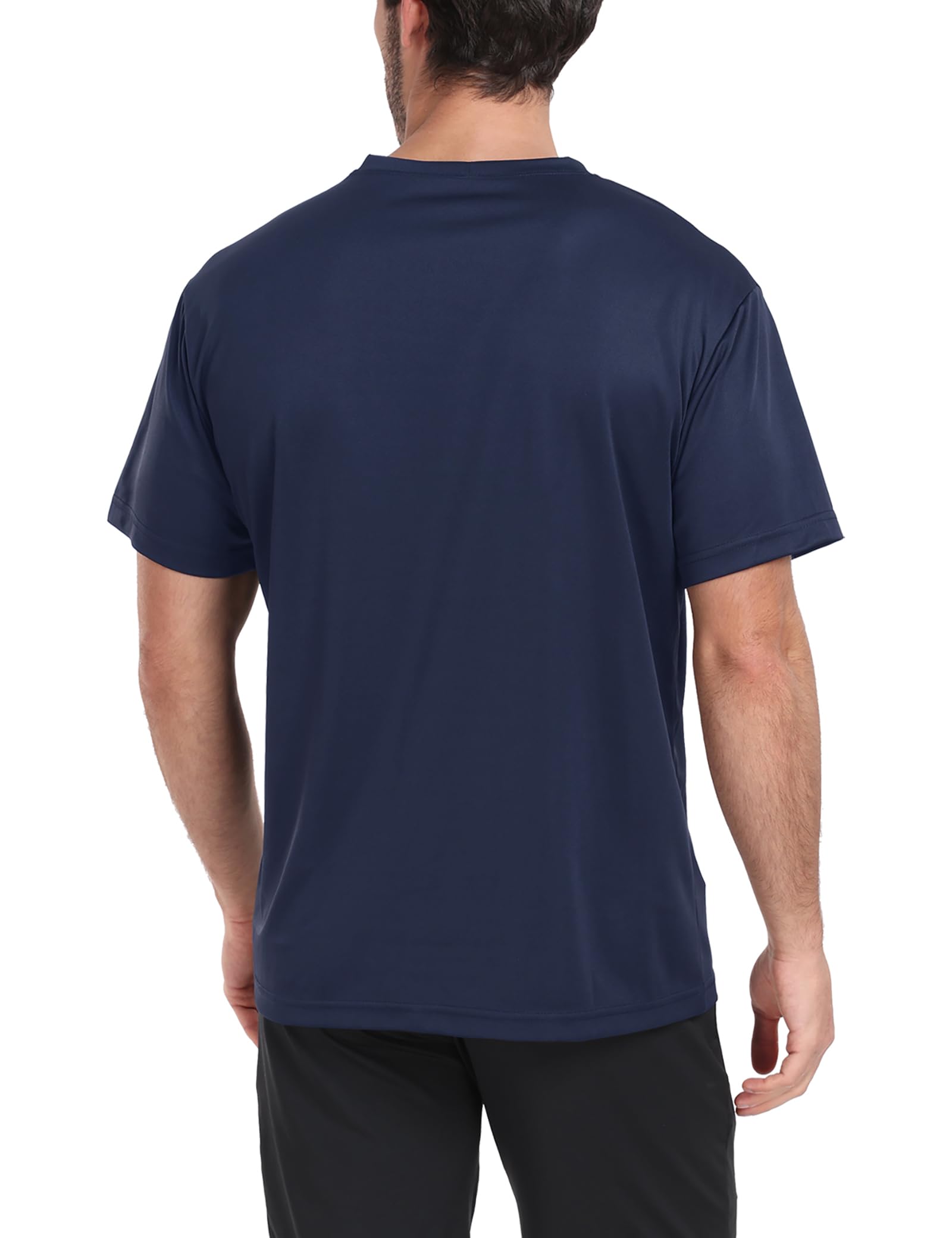 HovSiyla 1/5 Pack Workout Shirts for Men Athletic Running Gym Quick Dry Short Sleeve Performance Moisture Wicking T Shirt