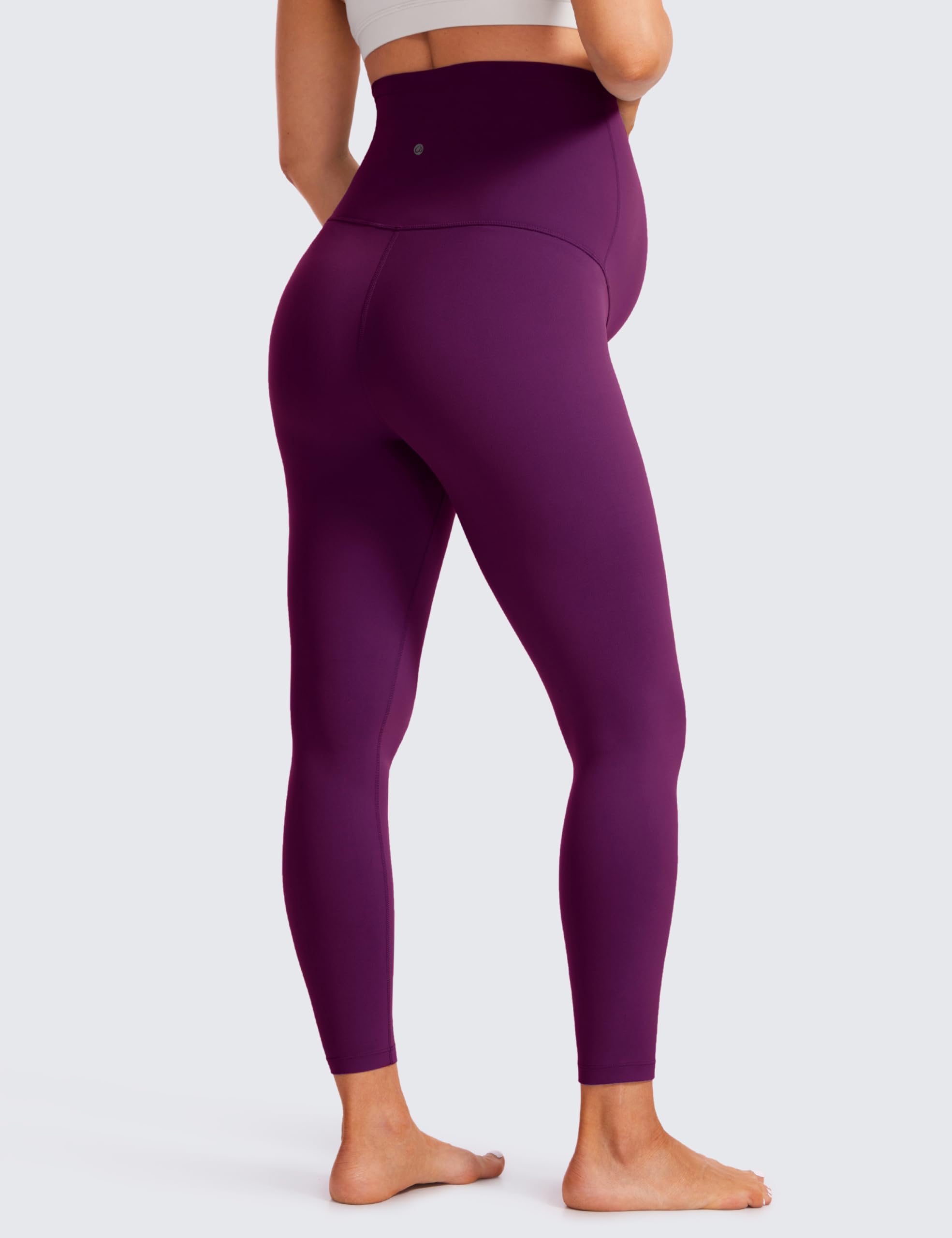 CRZ YOGA Maternity Leggings 25" | Butterluxe, Extremely Soft, Gentle Compression, Yoga, Super High Rise, U-shaped Belly, Pregnancy and Postpartum