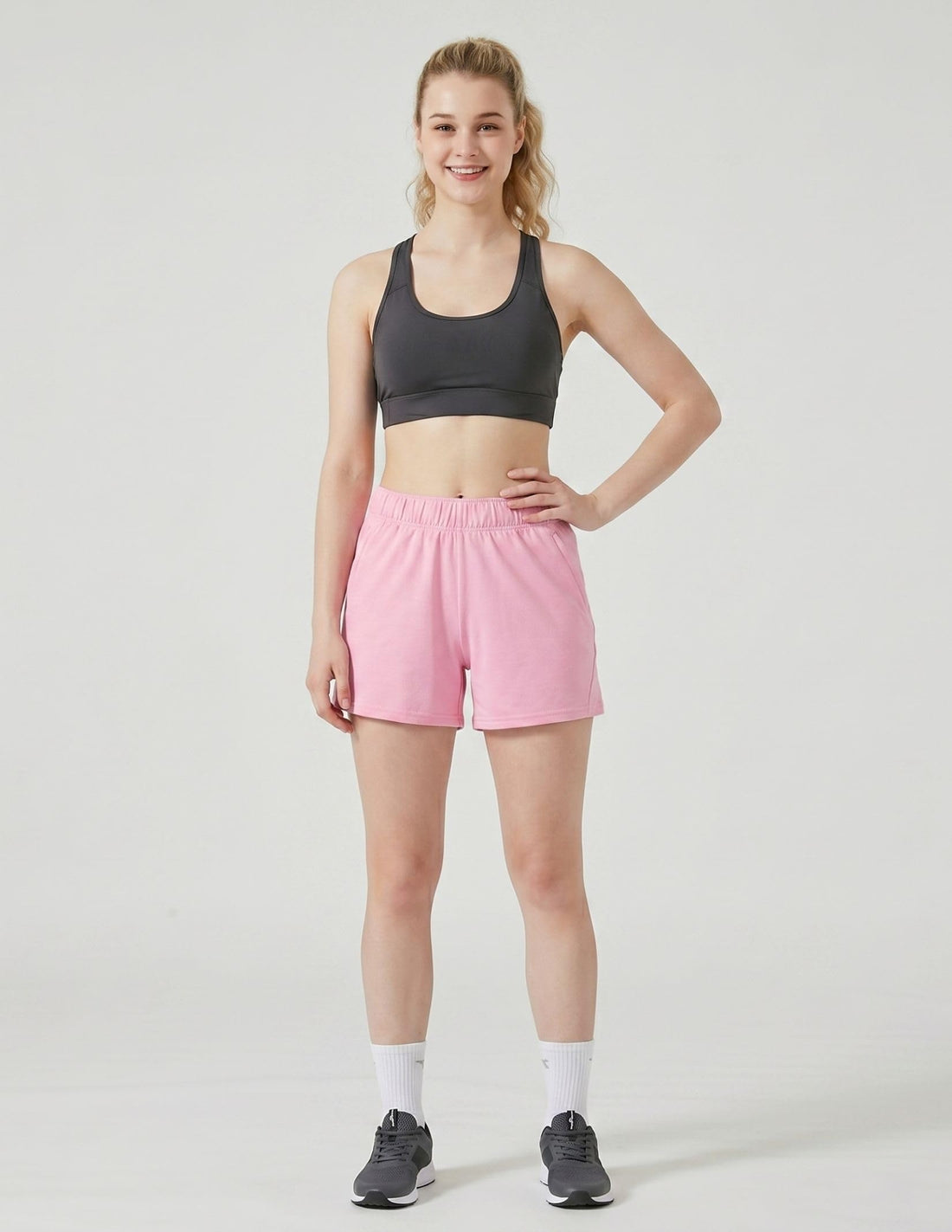 Liberty Imports 1 or 5 Pack Womens Lounge Workout Shorts with Zipper Pockets 5" Inseam Lightweight Athletic Casual Shorts
