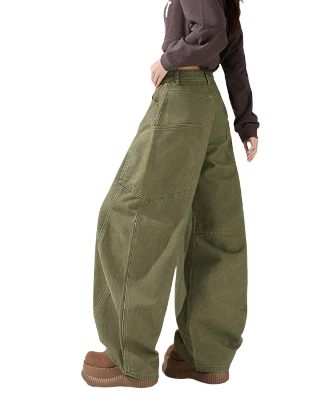 Baggy Jeans for Woman Men High Waisted Barrel Leg Jeans Casual Loose Denim Pants Streetwear Clothes