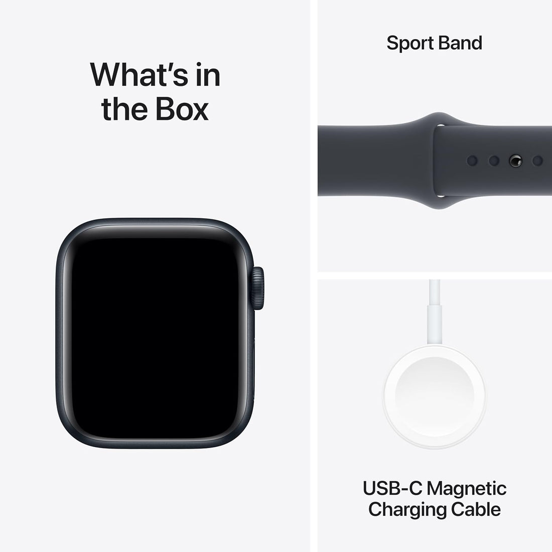 Apple Watch SE (2nd Gen) [GPS 40mm] Smartwatch with Midnight Aluminum Case with Midnight Sport Band S/M. Fitness and Sleep Trackers, Crash Detection, Heart Rate Monitor, Retina Display