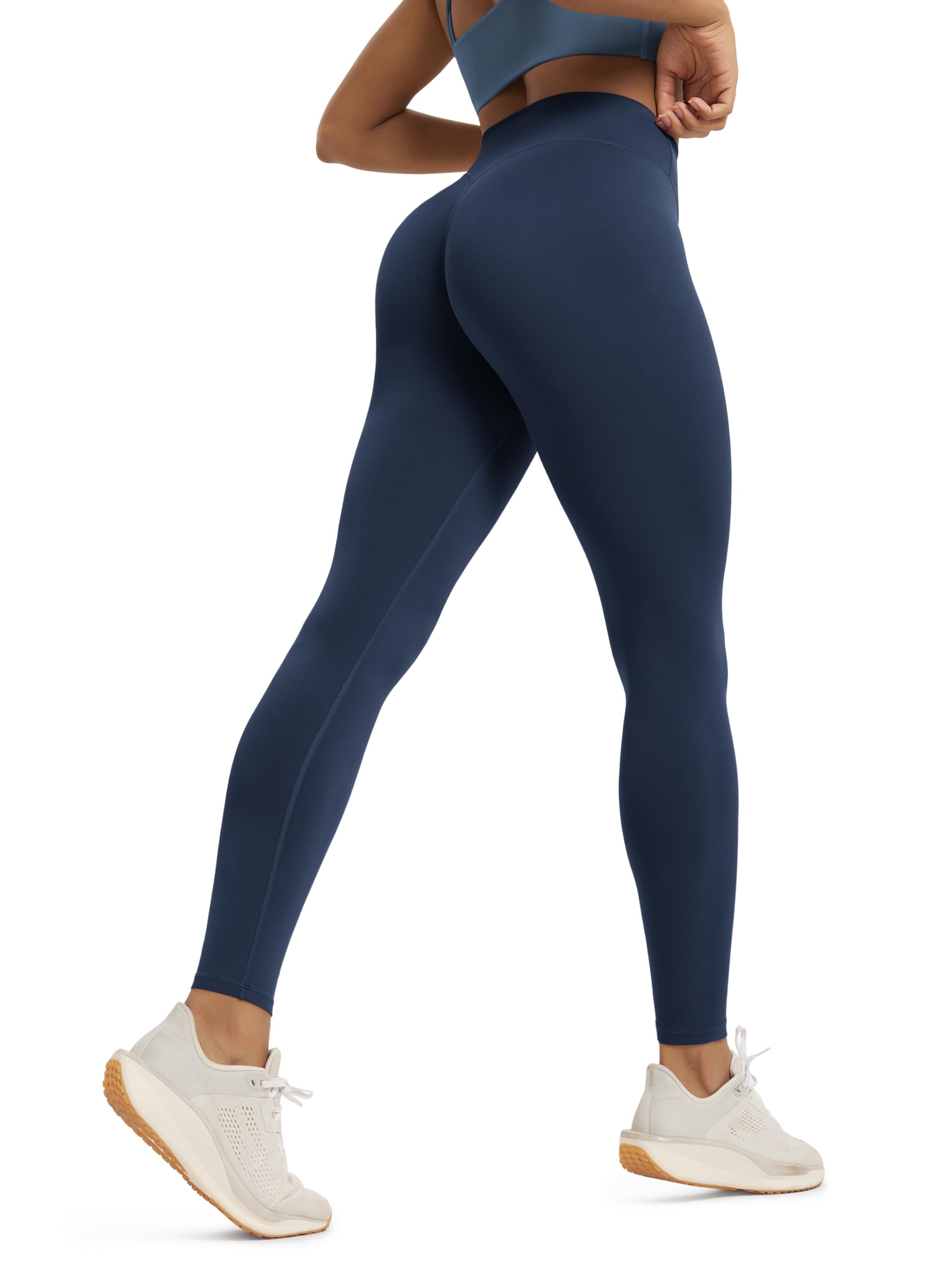 ODODOS Hidden Scrunch Butt Lifting Leggings for Women - 25" / 27" / 29" No Front Seam High Waist Booty Sculpting Yoga Pants
