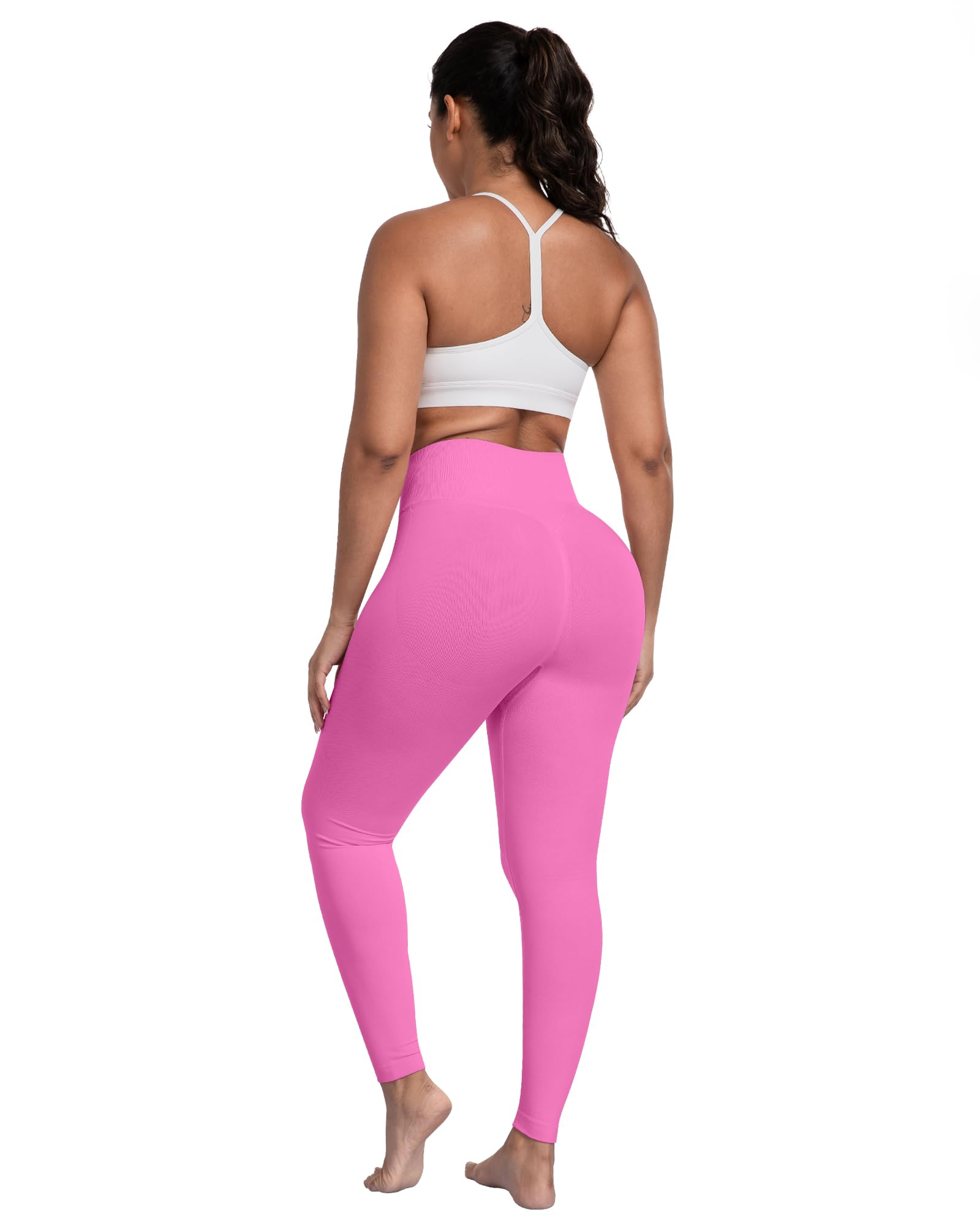 ATHVOTAR Workout Gym Leggings Women, High Waisted Seamless Butt Lifting Scrunch Butt Sports Leggings