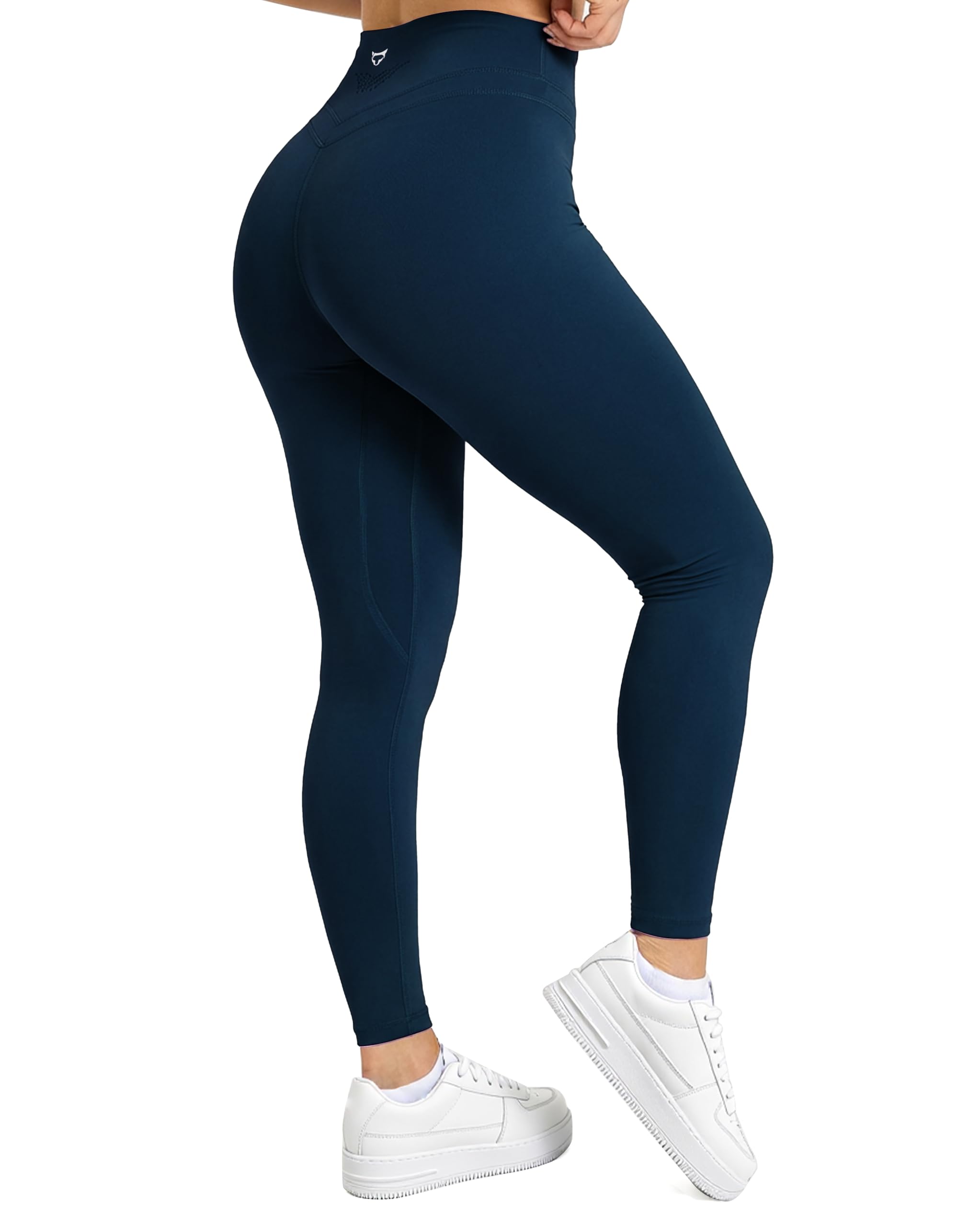 TomTiger Women's Yoga Leggings 25" High Waisted Tummy Control Athletic Workout Pants 7/8 for Gym, Pilates, Running