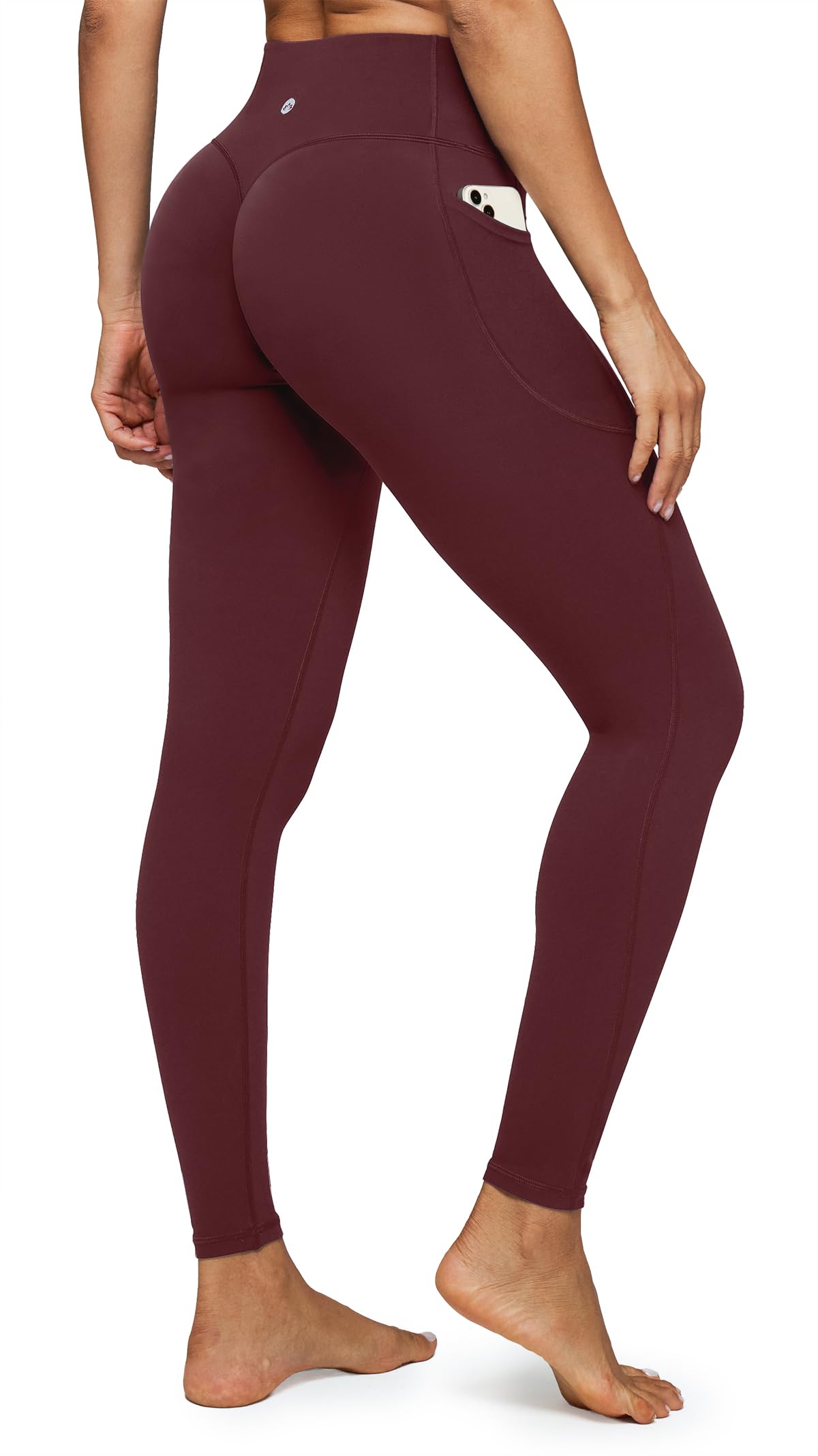 Heathyoga Scrunch Butt Lifting Leggings with Pockets for Women Yoga Pants | 2 Side Pockets, 25 Inches, Buttery Soft Fabric, Non See-through, No Front Seam, Mid Compression, Pilates Outfits, Workout