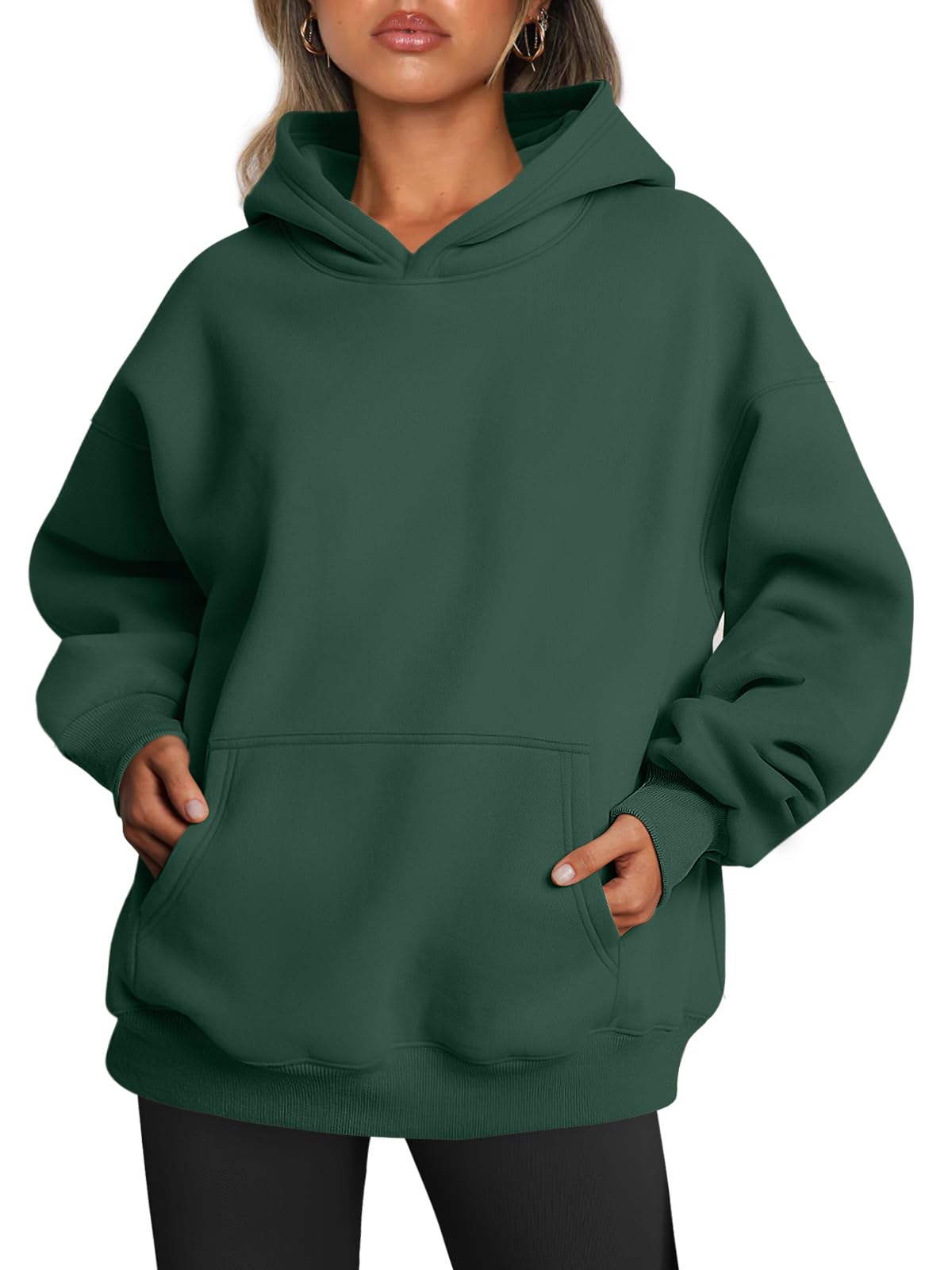 Trendy Queen Women Oversized Hoodies Fall Outfits | Gentle Skin Feel, Aesthetic Drop Shoulder, Large Kangaroo Pocket, Seamless Daily Outfit Match