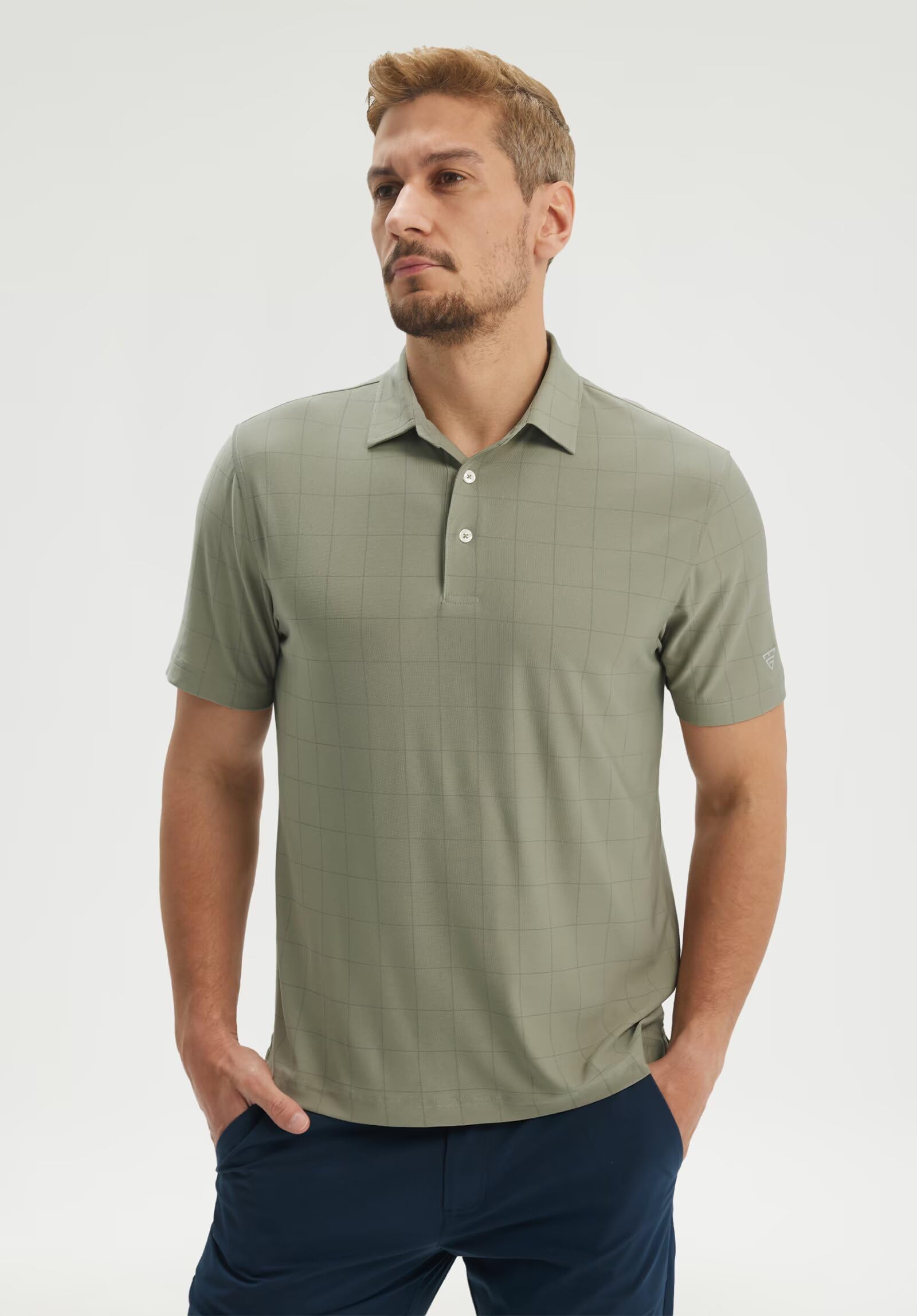 M MAELREG Men's Golf Shirts Short Sleeve Lightweight Performance Moisture Wicking Dry Fit Casual UPF 30+ Polo Shirts for Men