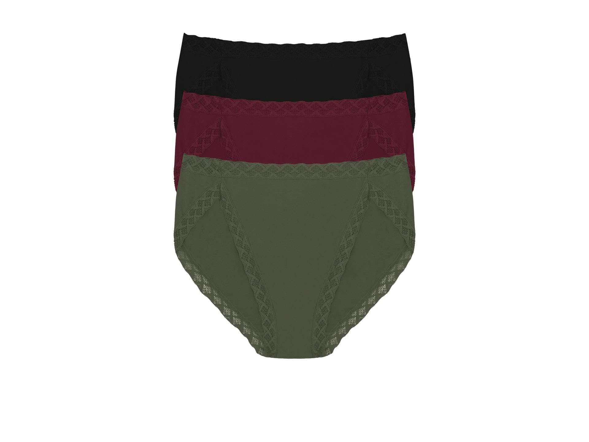 Natori Women's Pima Bliss French Cut Briefs 3 Pack