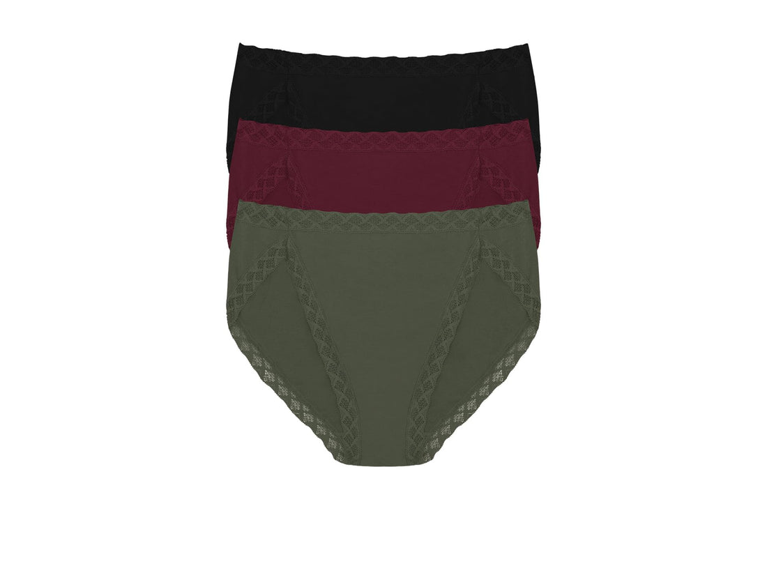Natori Women's Pima Bliss French Cut Briefs 3 Pack