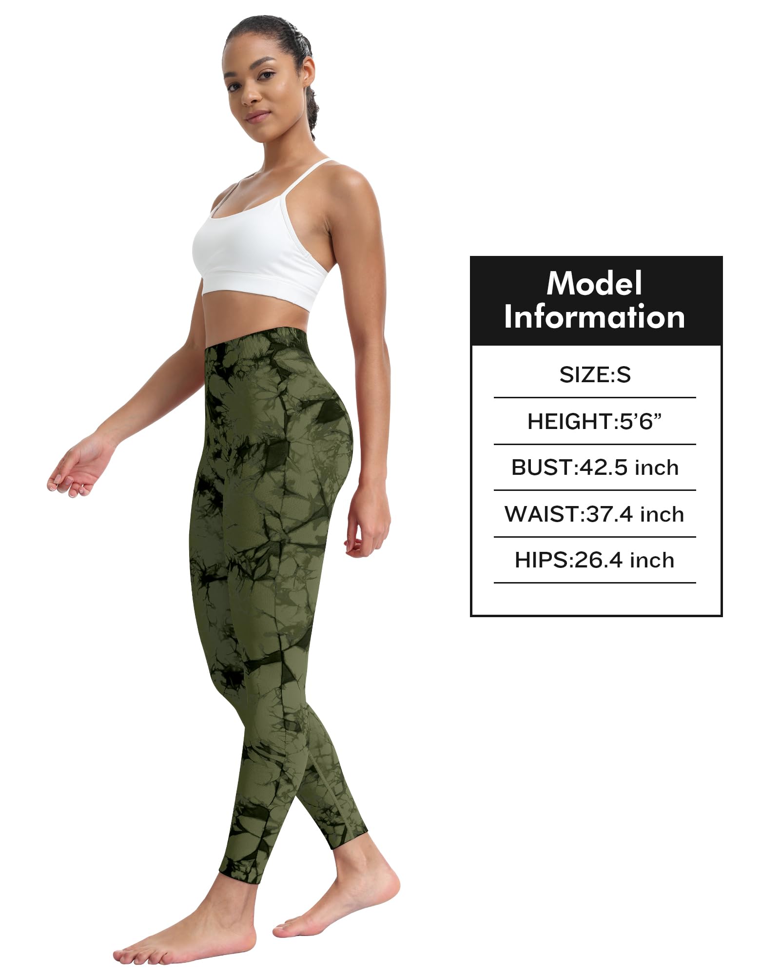 ATHVOTAR Workout Gym Leggings Women, High Waisted Seamless Butt Lifting Scrunch Butt Sports Leggings