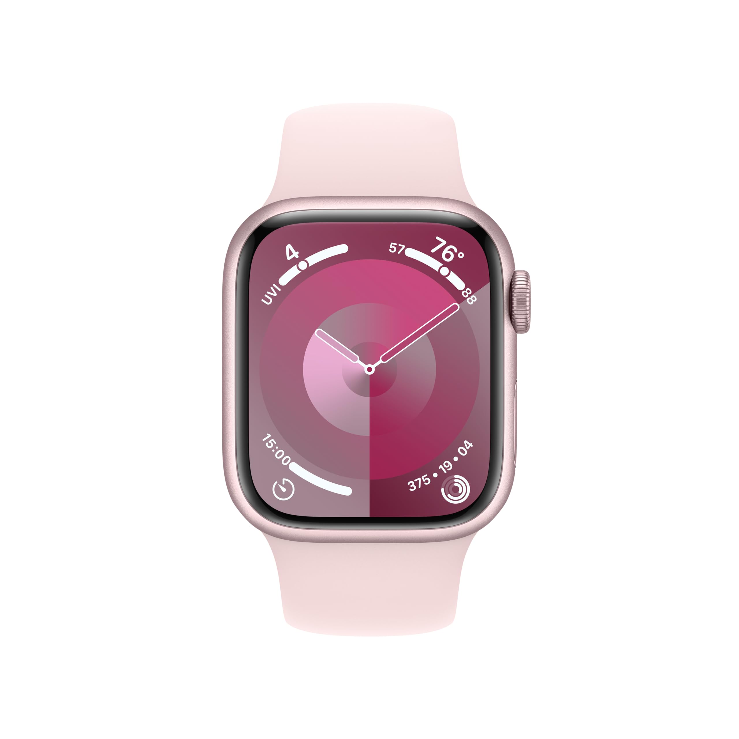 Apple Watch Series 9 [GPS 45mm] Midnight Aluminum Case with Midnight Sport Band M/L (Renewed)