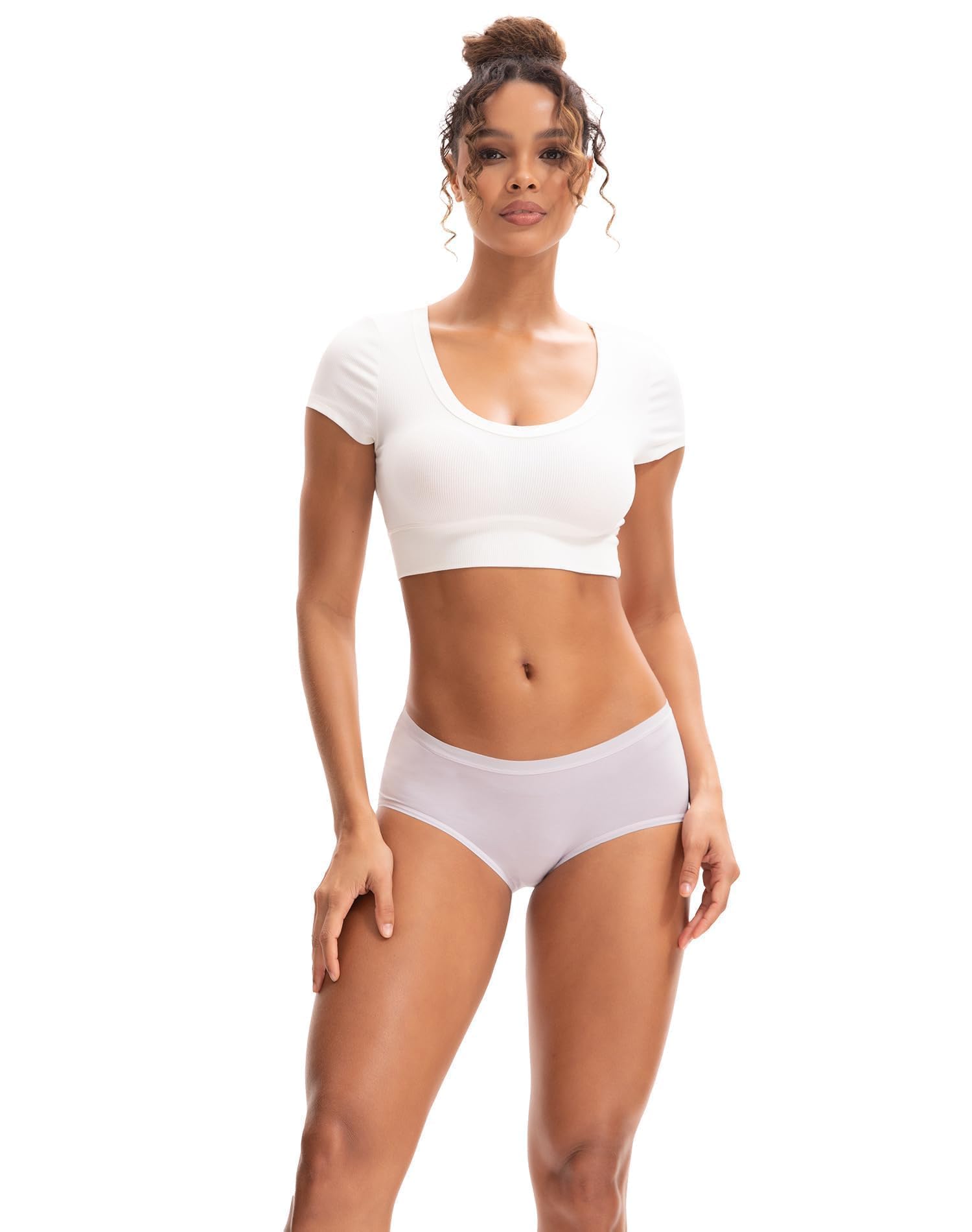 INNERSY Women's No Show Modal Underwear Quick Dry Panties 5-Pack