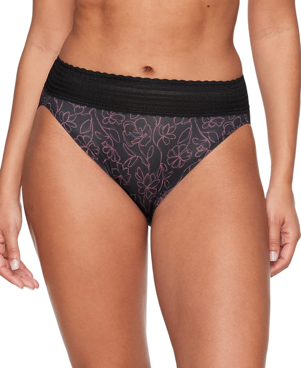 Warner's womens No Pinching No Problems Dig-free Comfort Waist With Lace Microfiber Hipster 5609j