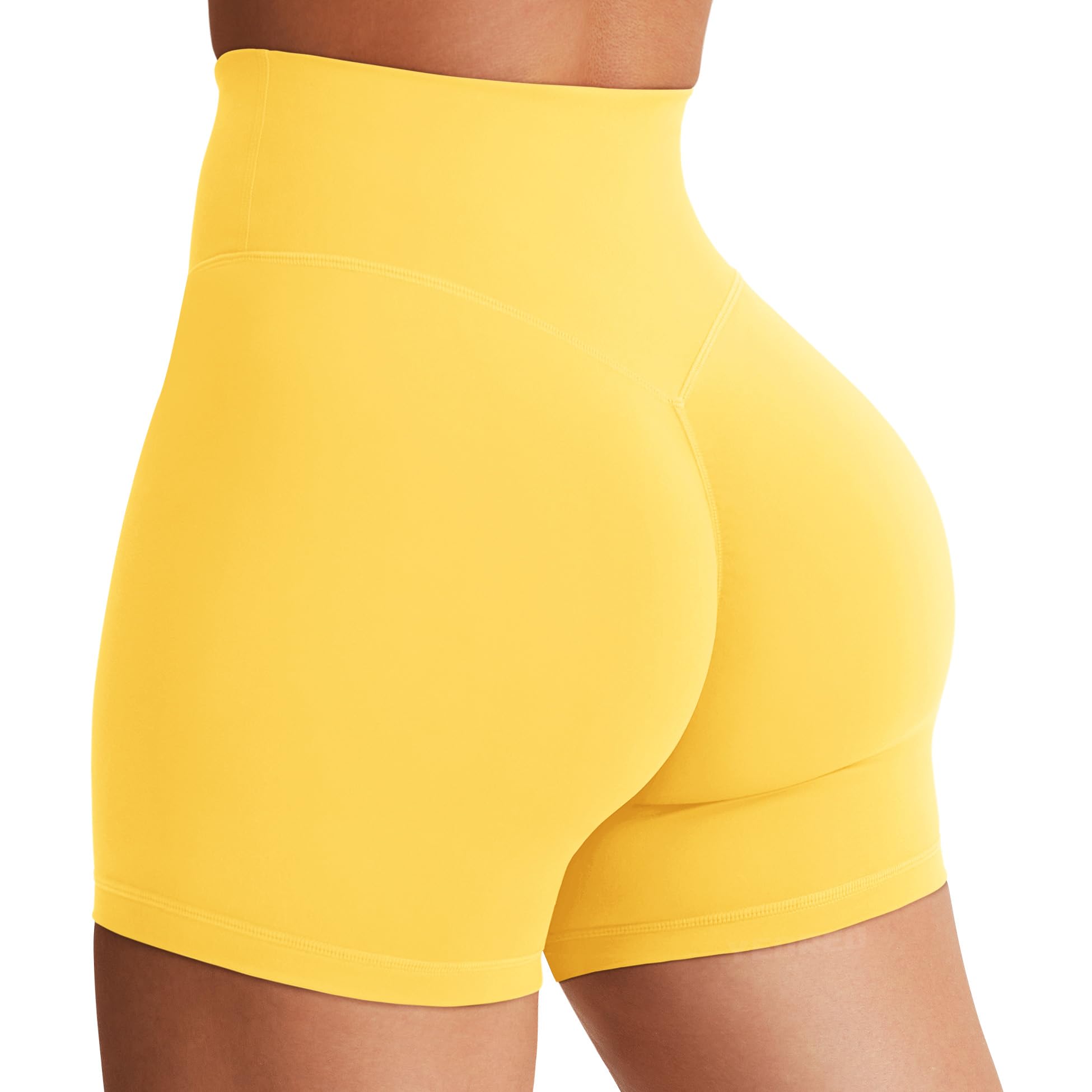 YEOREO SoftHue Women's Biker Shorts Workout Hidden Scrunch Gym Shorts | High Waist, Tummy Control, Buttery Soft, No Front Seam, Running Shorts, 3.6" /4.5" / 6"