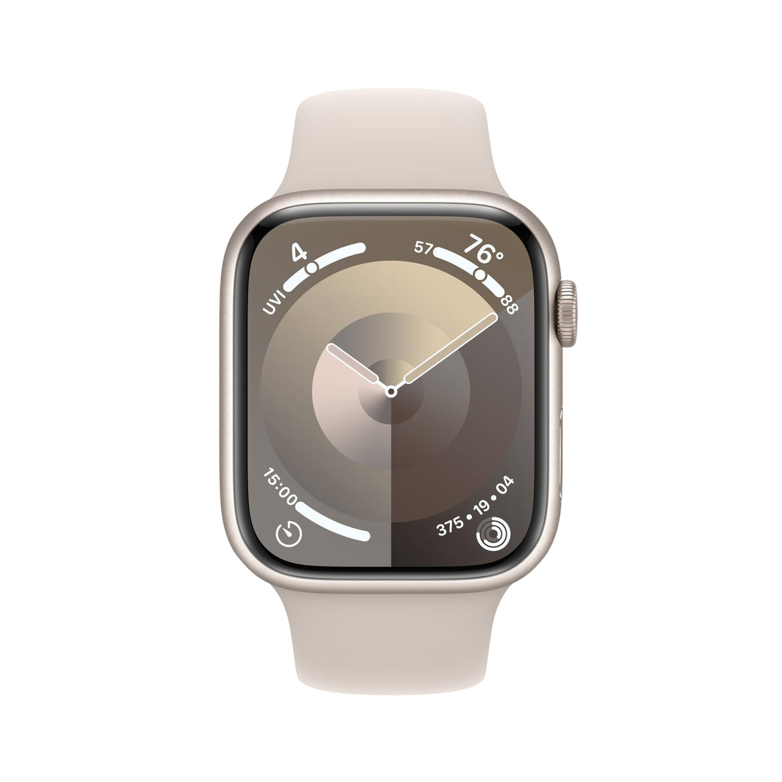Apple Watch Series 9 [GPS 45mm] Midnight Aluminum Case with Midnight Sport Band M/L (Renewed)