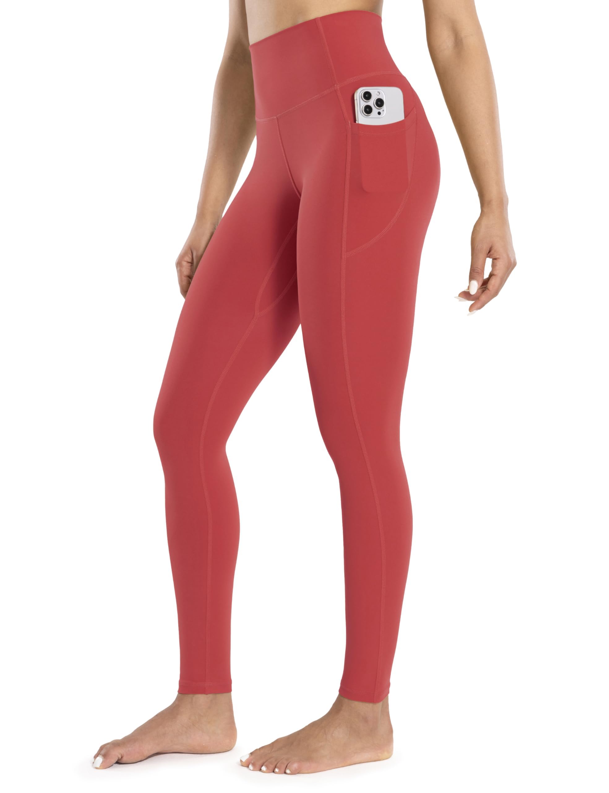 ENERBLOOM Workout Leggings with Pockets for Women High Waist 25"/28"
