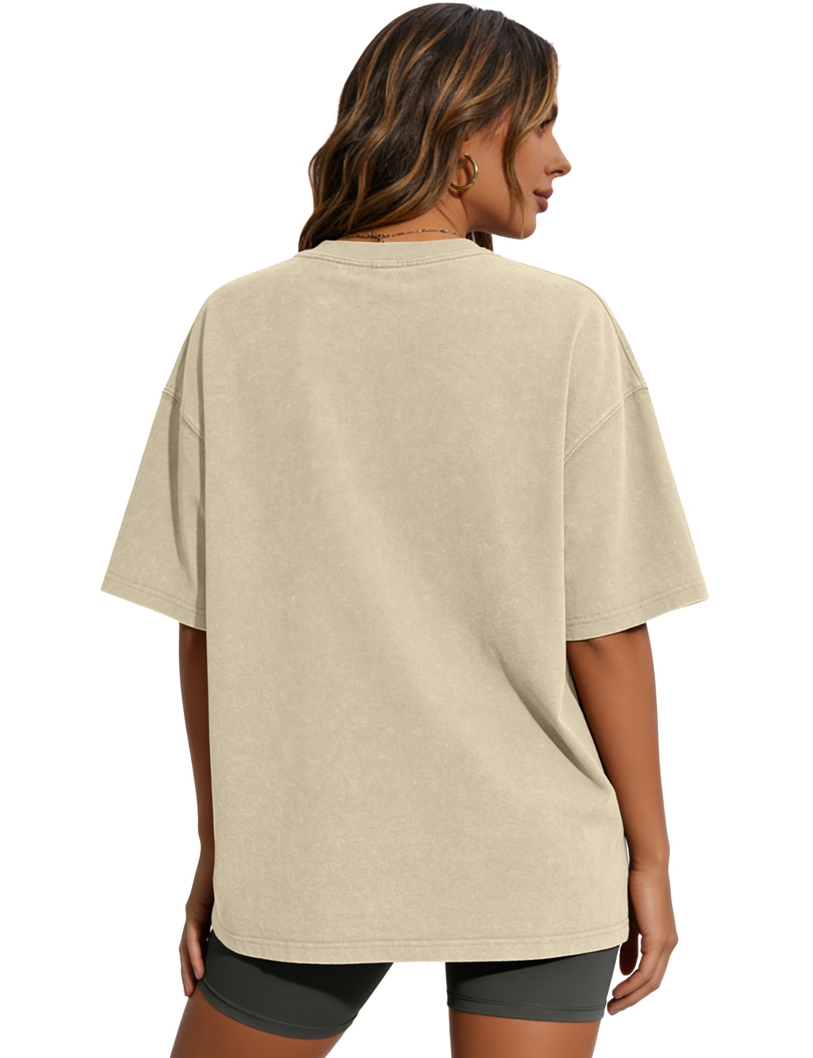 Siimcuzy 2/3/4 Pack Oversized Tshirts for Women Short Sleeves Workout Tops | Loose Fit, Crew Neck, Baggy, Summer, Casual, Gym, Plus Size, Plain, Tops, Fashion, Clothes, 2026