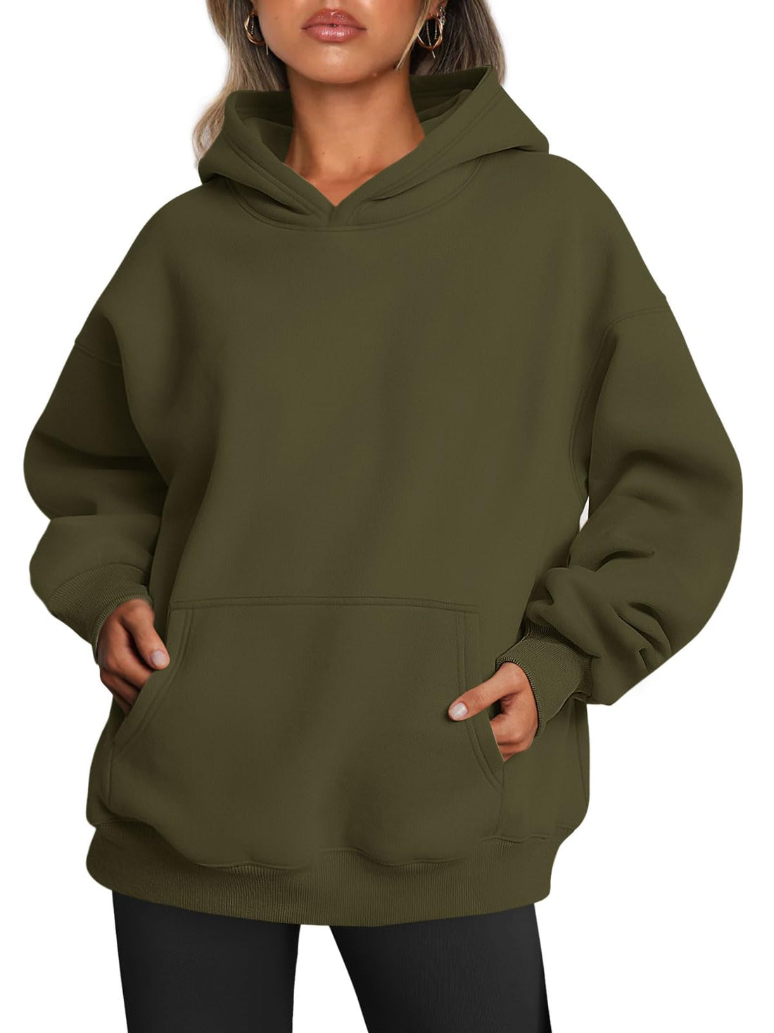 Trendy Queen Women Oversized Hoodies Fall Outfits | Gentle Skin Feel, Aesthetic Drop Shoulder, Large Kangaroo Pocket, Seamless Daily Outfit Match