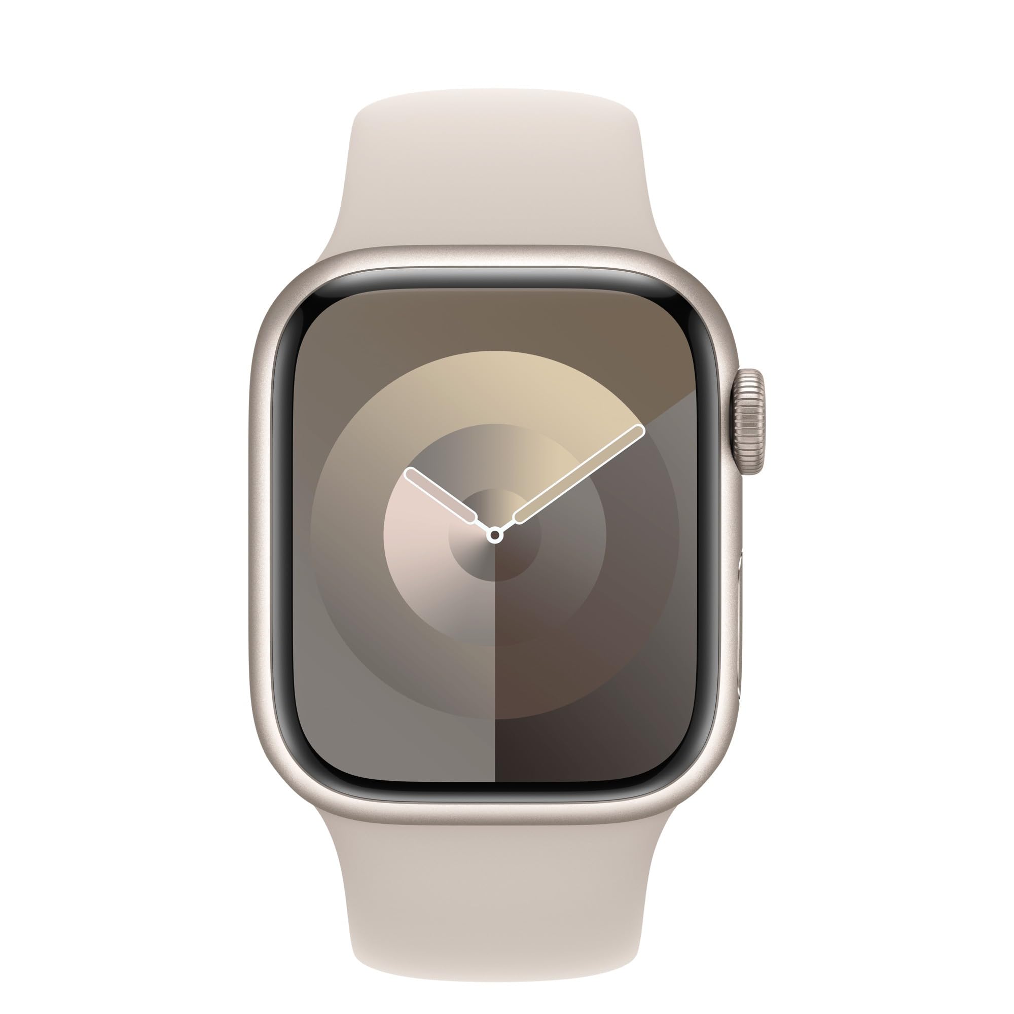Apple Watch Series 7 (GPS, 41mm) Starlight Aluminum Case with Starlight Sport Band, Regular (Renewed)