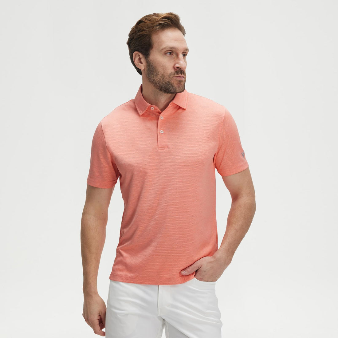 M MAELREG Men‘s Golf Shirts Short Sleeve Ultra-Light Soft Performance Quick Dry Athletic with UPF 30+ Polo Shirts for Men