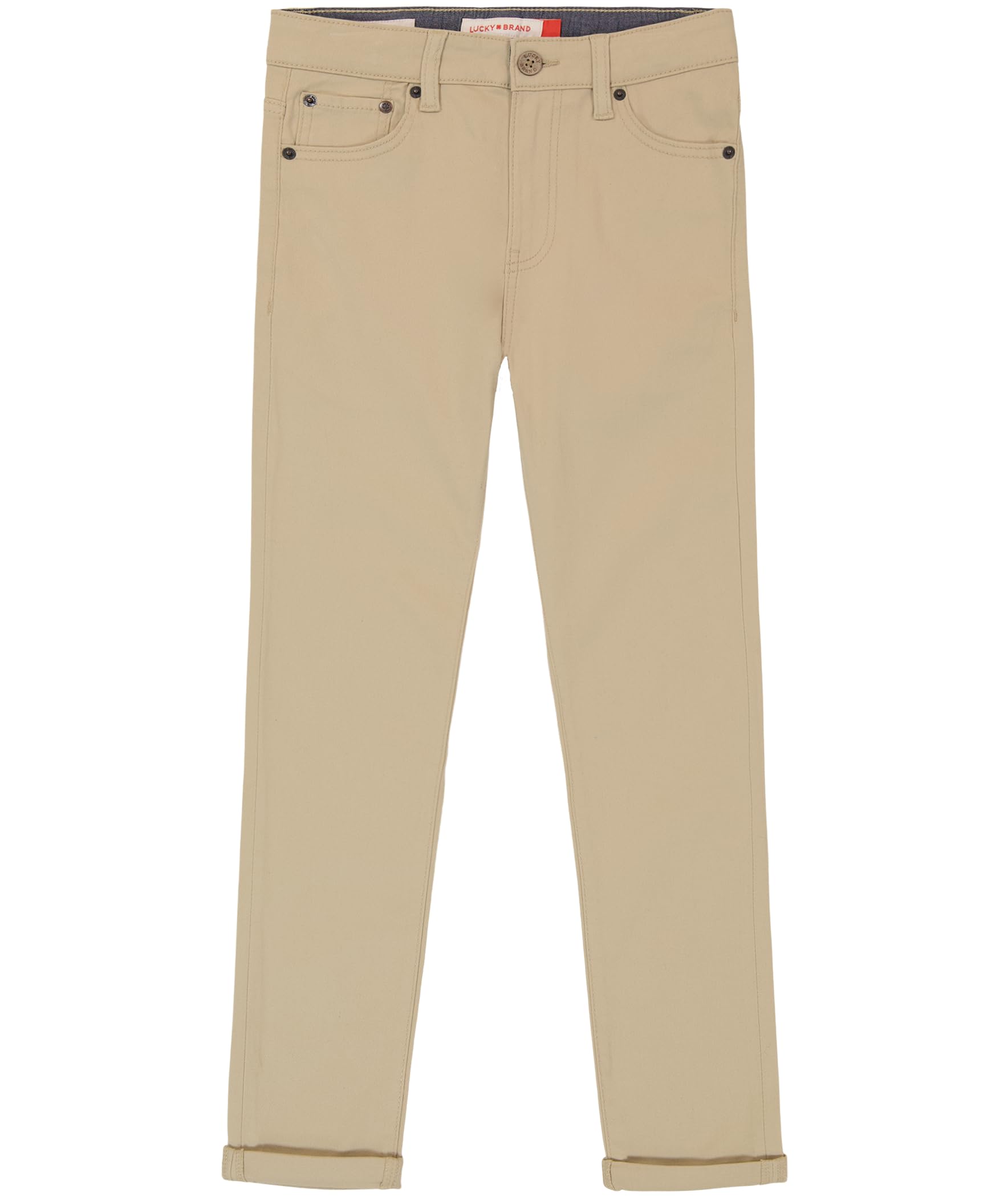 Lucky Brand Boys' Skinny Fit Stretch Twill Pants