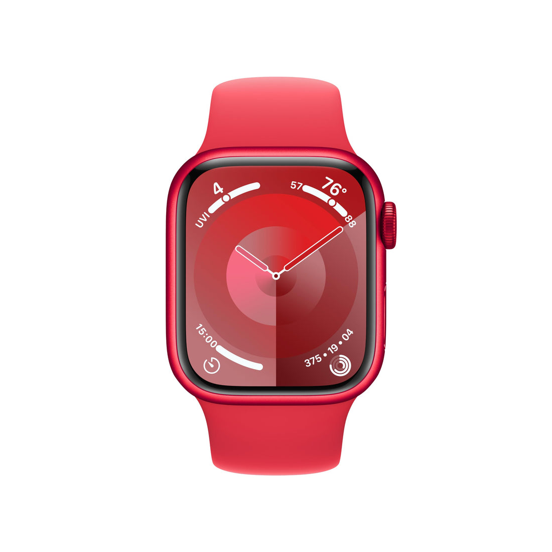 Apple Watch Series 9 [GPS 45mm] Midnight Aluminum Case with Midnight Sport Band M/L (Renewed)