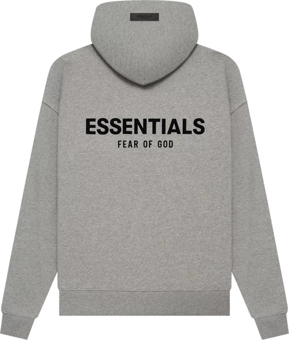 Essentials Basic Pullover Hoodie, Cotton Blend, Adult Oversized Men Size, One Size Down