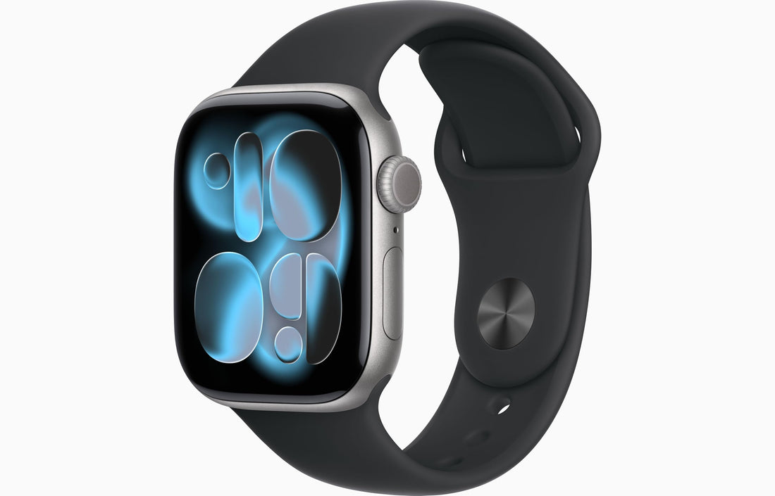 Apple Watch Series 11 [GPS 42mm] Smartwatch with Rose Gold Aluminum Case with Light Blush Sport Band - S/M., Fitness Tracker, Water Resistant (Renewed)