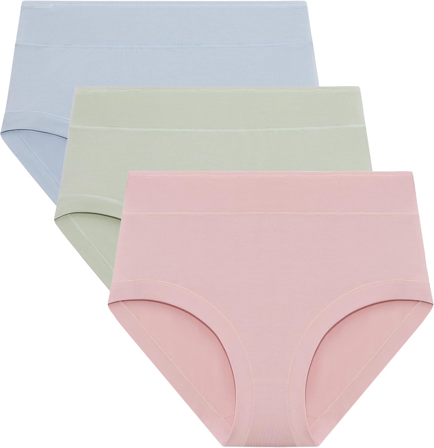 ANLIQI Women's Cotton Modal Ployamide Bikini Panties, Soft Moisture Wicking Hipster Briefs Undies for Ladies Multi-Pack
