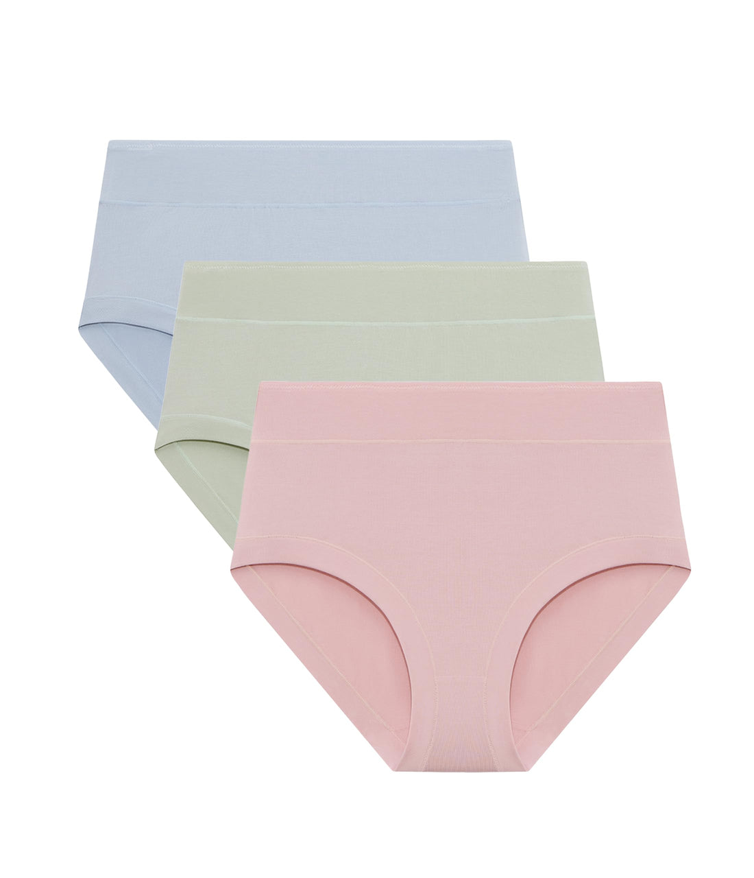 ANLIQI Women's Cotton Modal Ployamide Bikini Panties, Soft Moisture Wicking Hipster Briefs Undies for Ladies Multi-Pack
