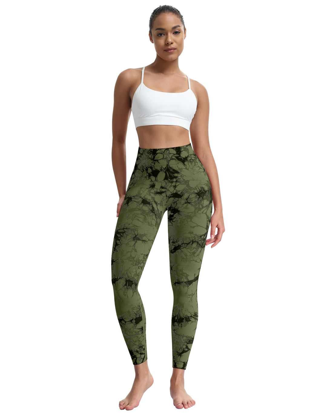 ATHVOTAR Workout Gym Leggings Women, High Waisted Seamless Butt Lifting Scrunch Butt Sports Leggings