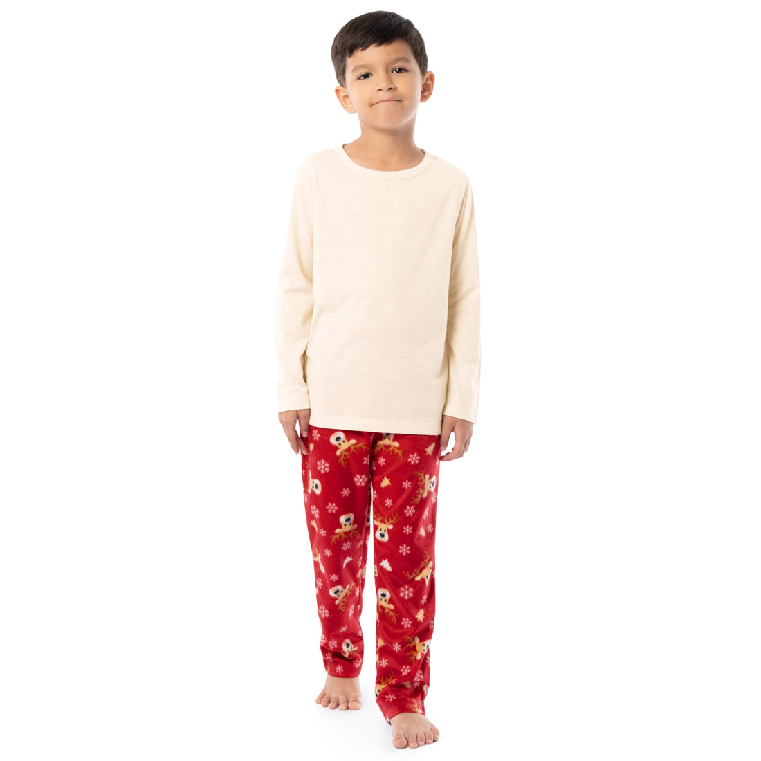 Fruit of the Loom Men Matching Holiday Family Sleep Pajama Set for Women, Men, and Kids