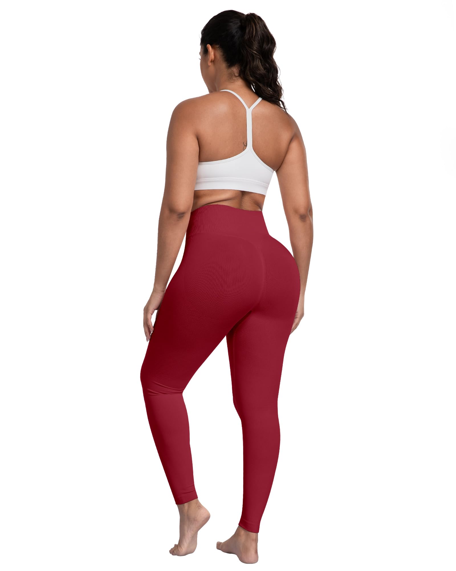 ATHVOTAR Workout Gym Leggings Women, High Waisted Seamless Butt Lifting Scrunch Butt Sports Leggings