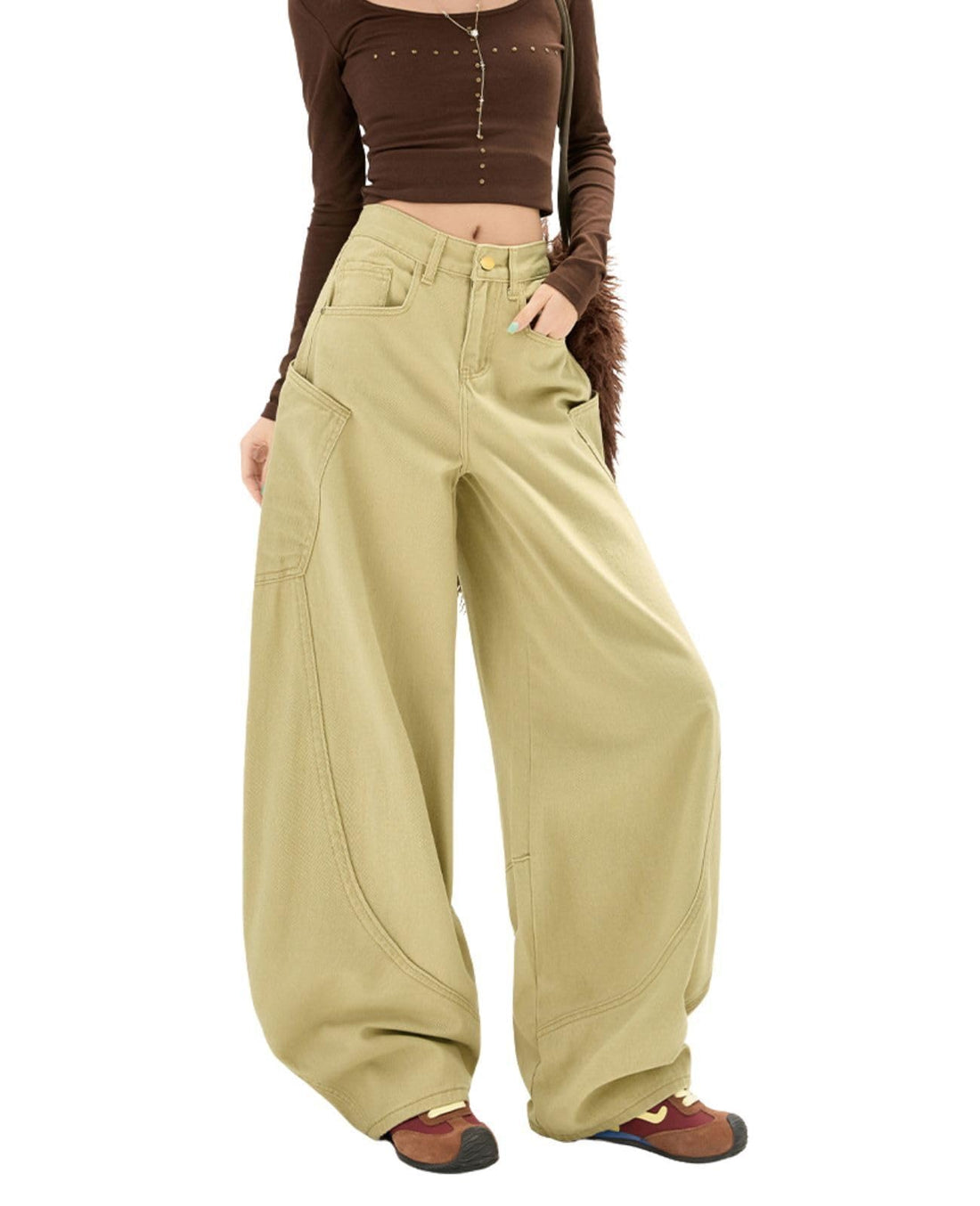 Baggy Jeans for Woman Men High Waisted Barrel Leg Jeans Casual Loose Denim Pants Streetwear Clothes