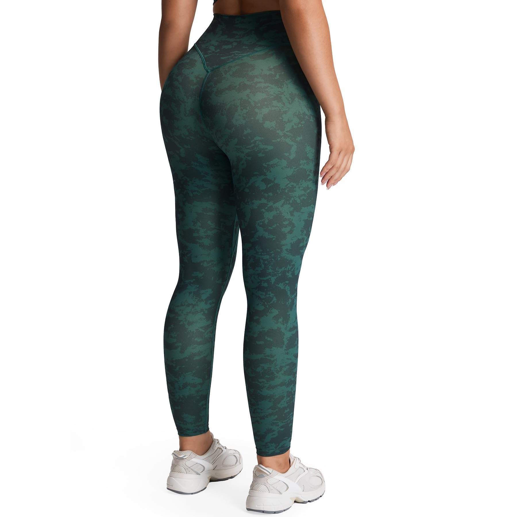 Aoxjox High Waisted Workout Leggings for Women Tummy Control Buttery Soft Yoga Metamorph Deep V Pants 26"
