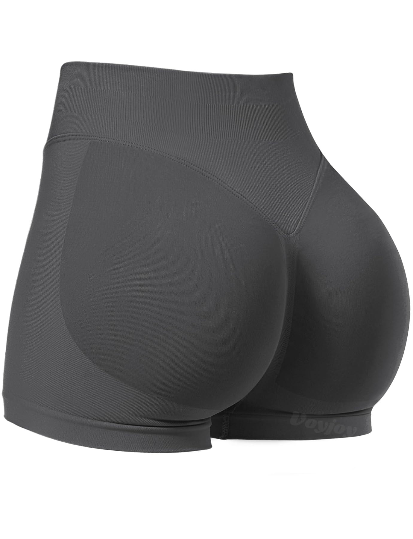 VOYJOY Women Workout Impact Shorts 2.5"/ 3.6"/ 4.5"/ 6" Scrunch Butt Booty | Tummy Control, High Waisted, Bike Short, Gentle Compression, for Women