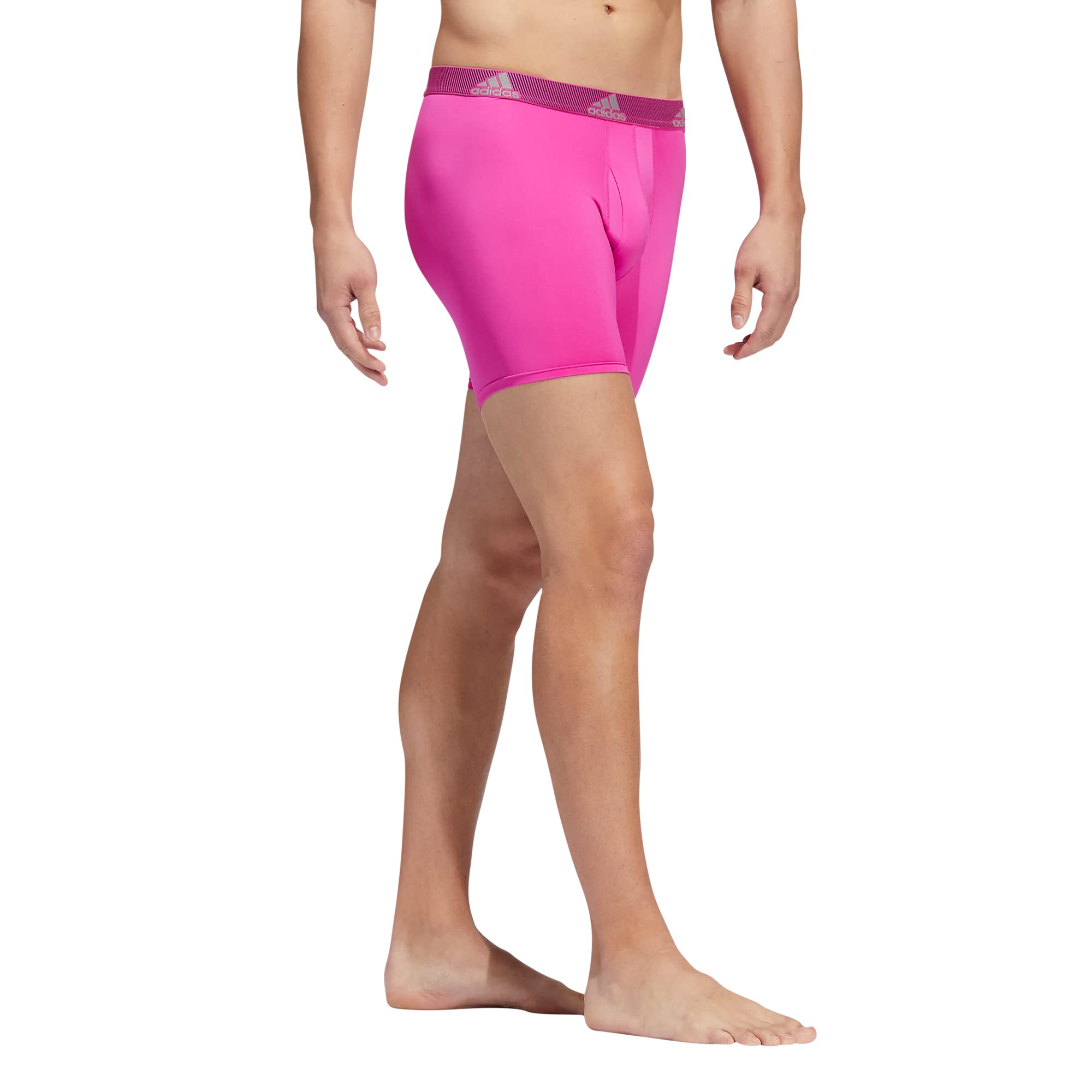 adidas Men's Microfiber Boxer Briefs Underwear (Multipack) Athletic Stretch-Fit
