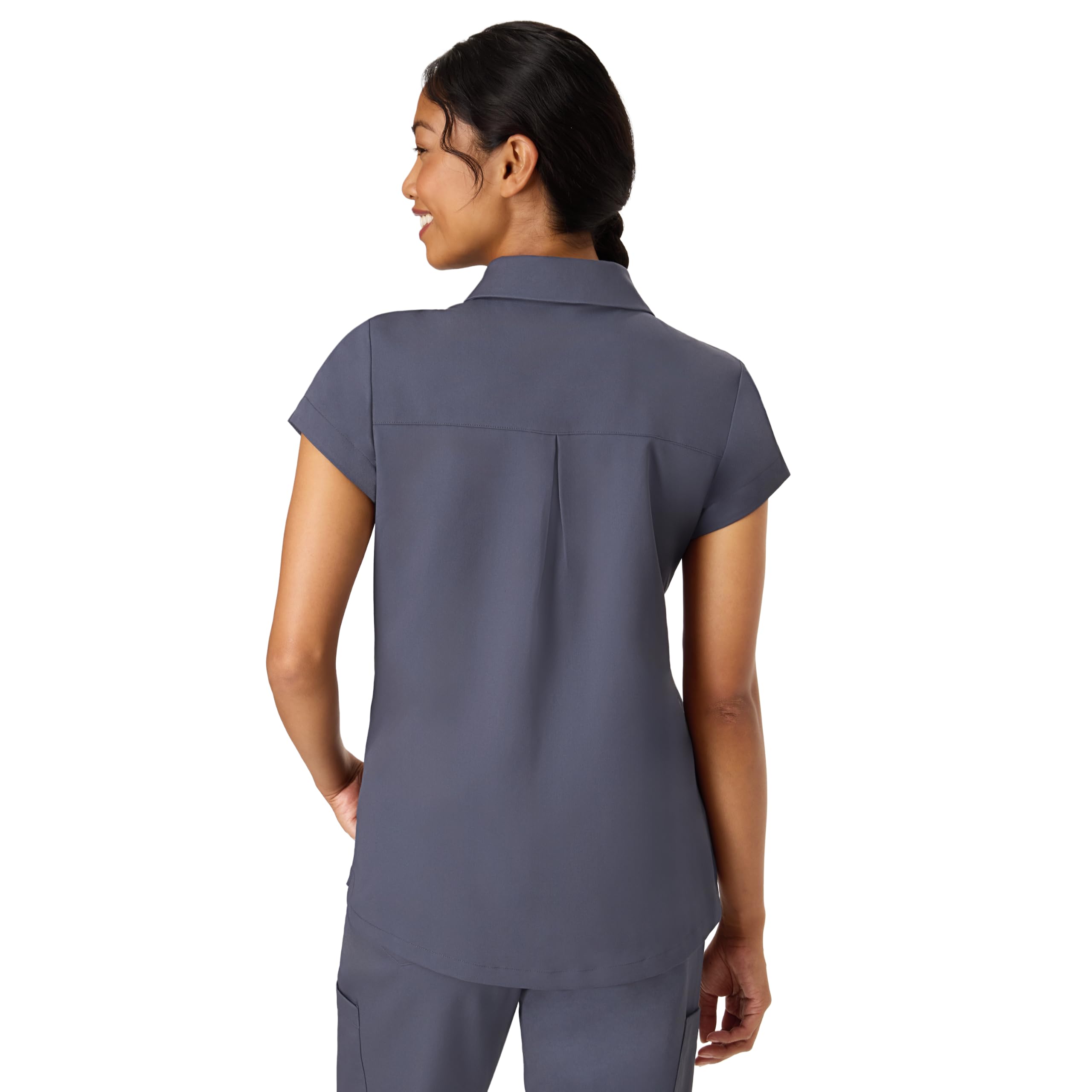 Hanes Women's Scrubs Top, Premium Polo V-Neck Moisture-Wicking Odor Control Women's Shirt